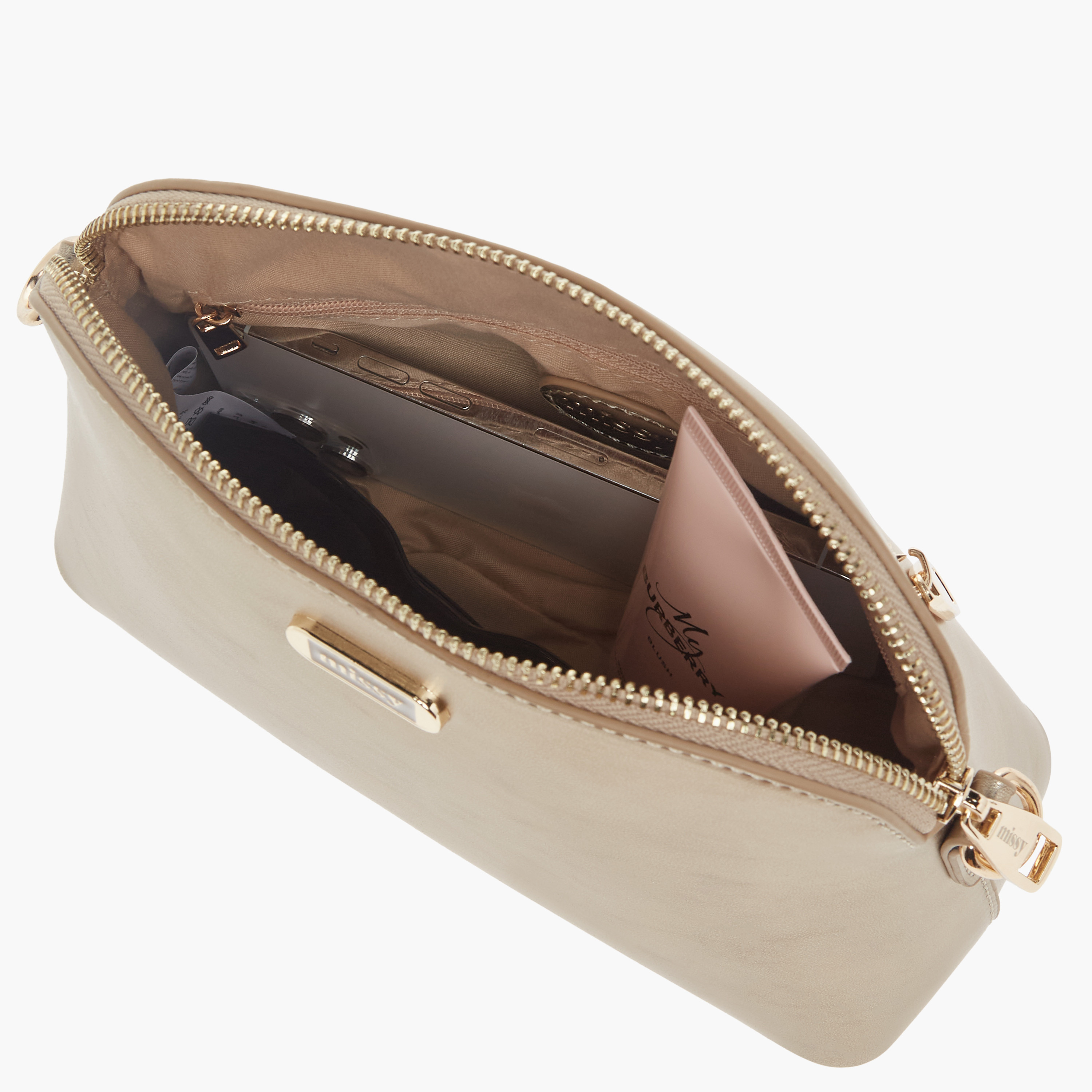 Missy Logo Detail Crossbody Bag with Adjustable Strap and Zip Closure-women-bagsandwallets-handbags-image-7