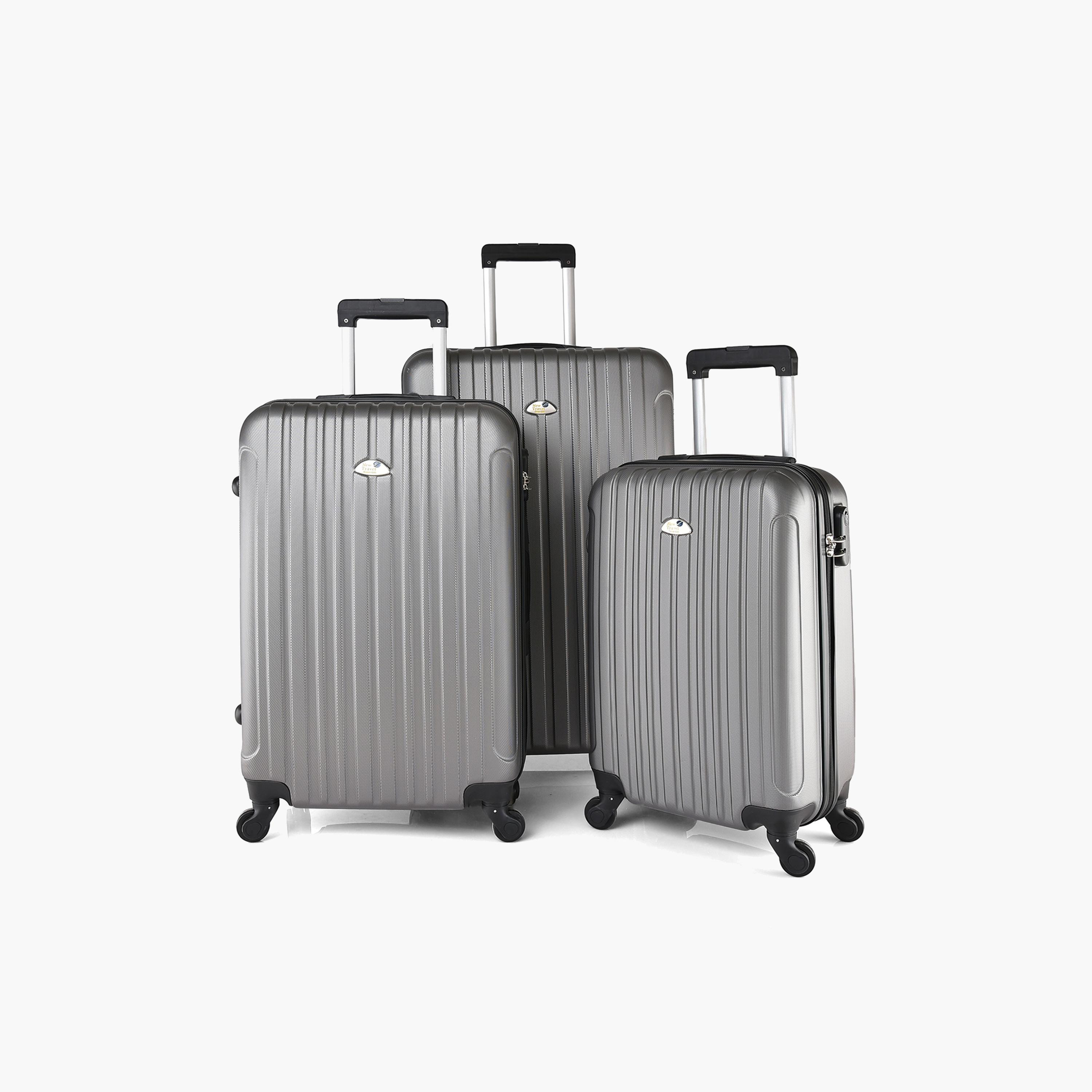 New Travel Set of 3 ABS Hard Sided 4-Wheeler Spinner Trolley Bag with Combination Lock | BR653/3P-travel-luggagesandbags-luggage-image-12