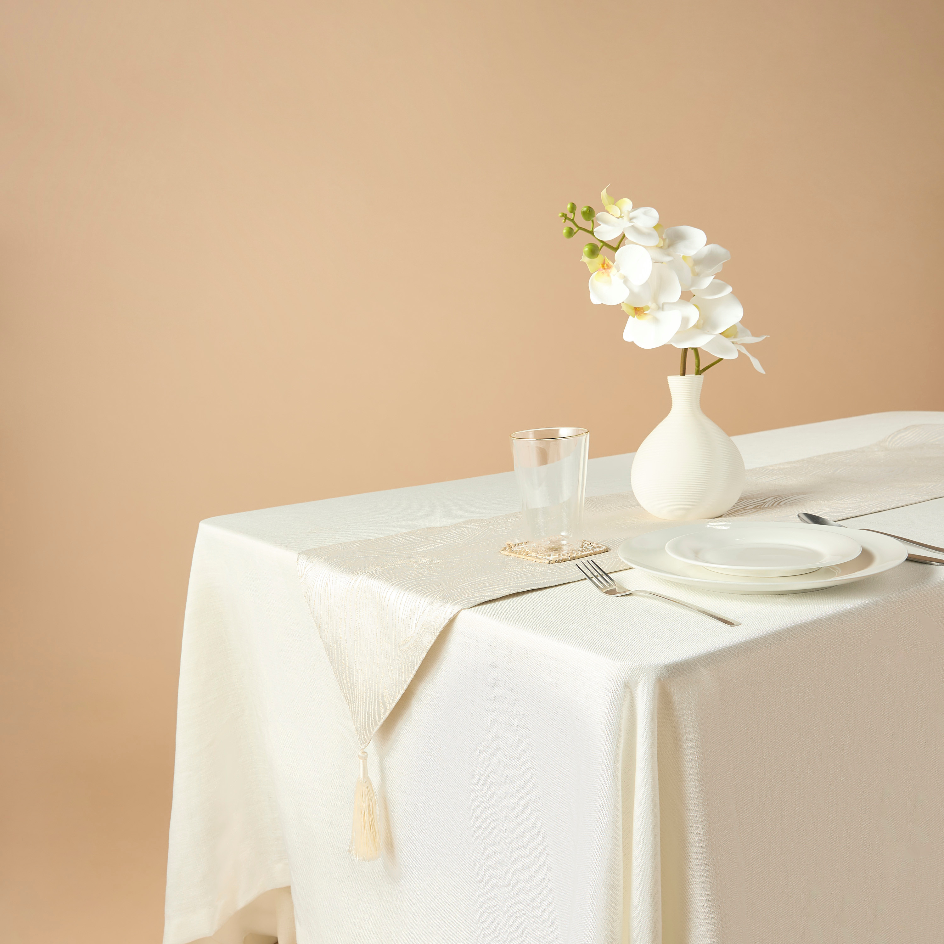 Textured Table Runner - 33x260 cms-household-dining-tablelinen-runnersandtablecovers-image-1