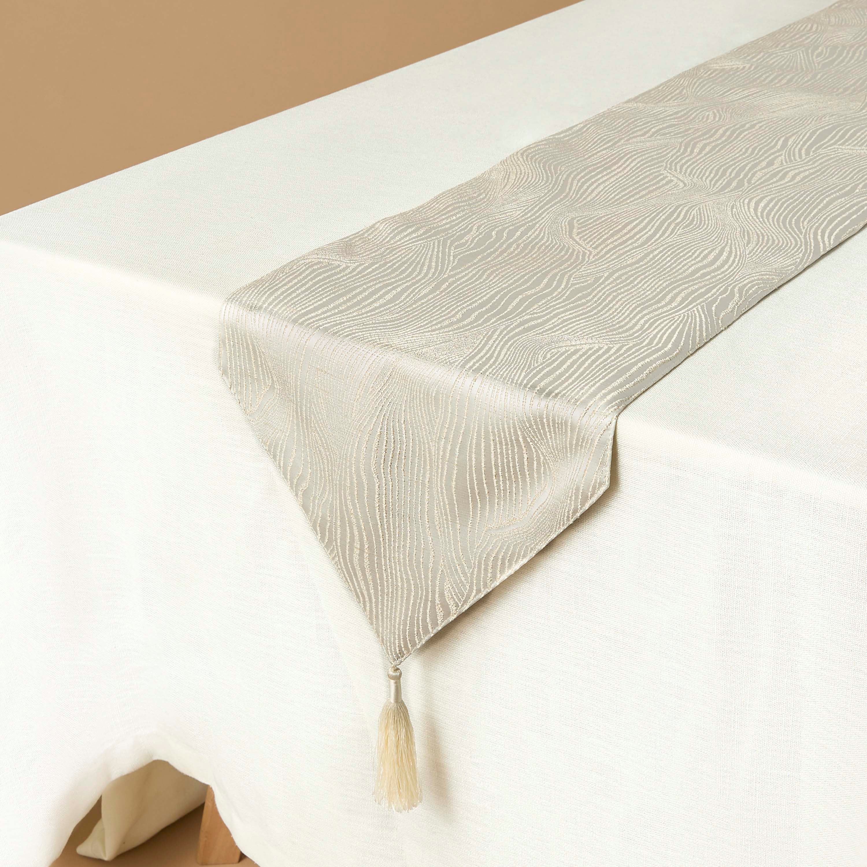 Textured Table Runner - 33x260 cms-household-dining-tablelinen-runnersandtablecovers-image-2