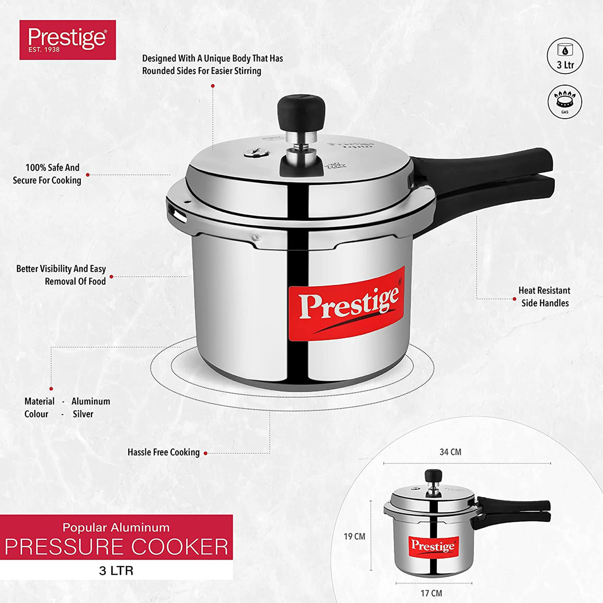 قدر ضغط بوبيولار من بريستيج - 3 لتر-household-kitchen-cookware-cookwareandsets-image-5
