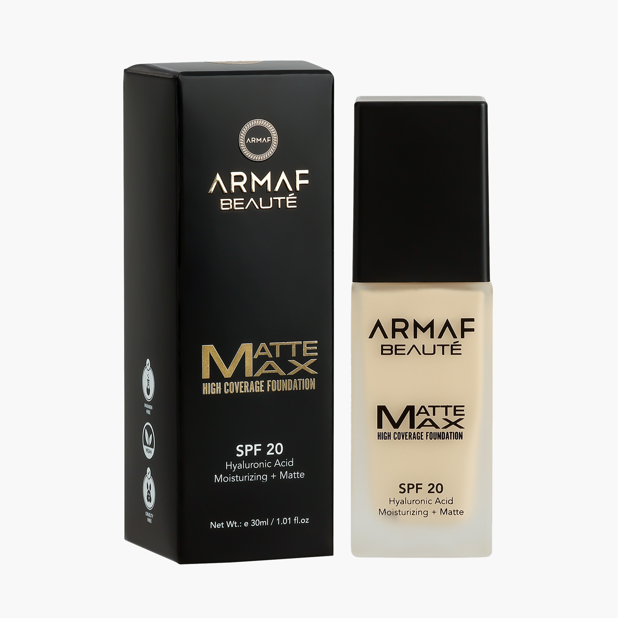 Armaf Beaute Matte Max High Coverage Foundation SPF 20 - 30 ml-beautyandpersonalcare-makeup-face-foundations-image-1