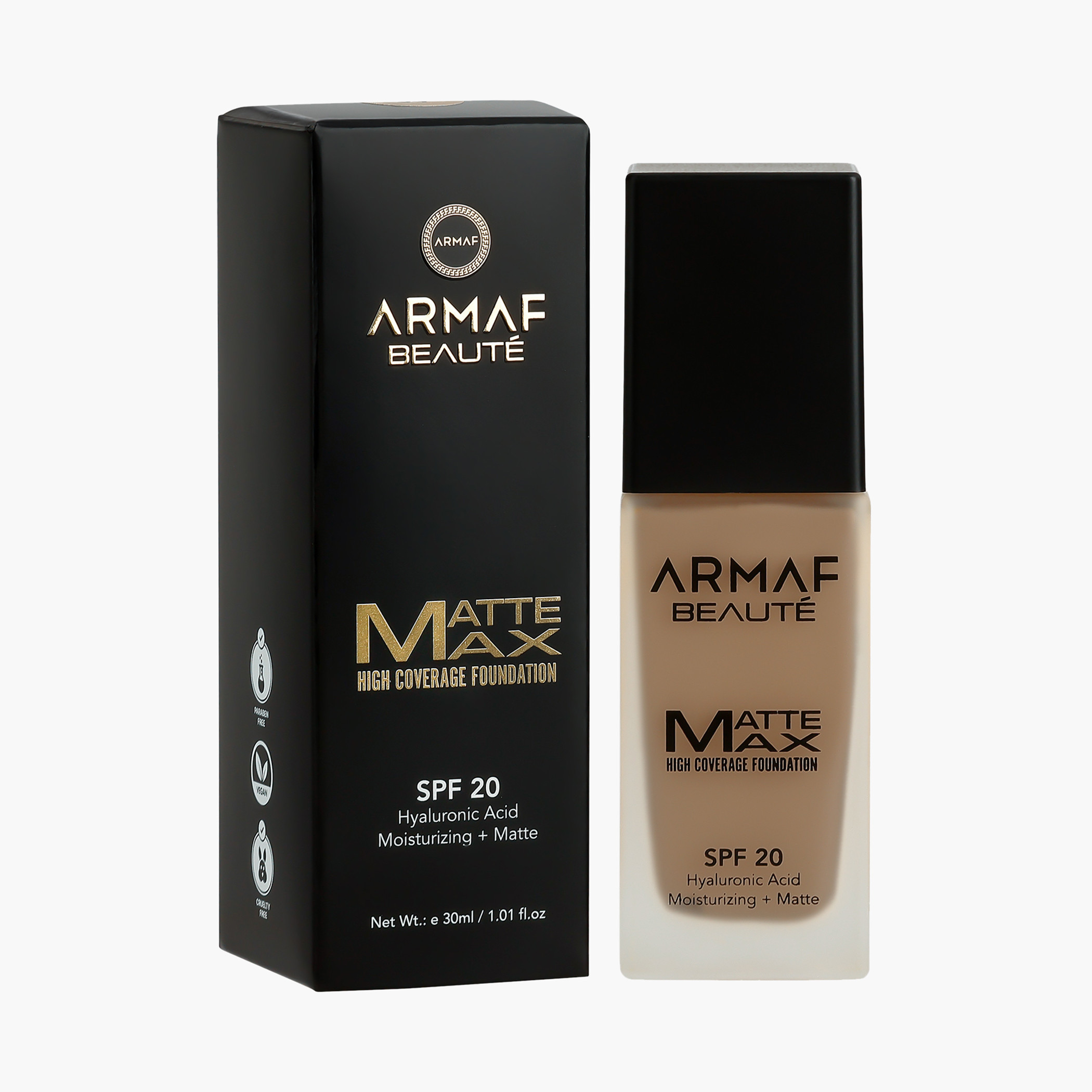 كريم أساس مطفي ماكس هاي كوفريدج بعامل حماية من الشمس 20 من أرماف بيوتي - 30 مل-beautyandpersonalcare-makeup-face-foundations-image-32