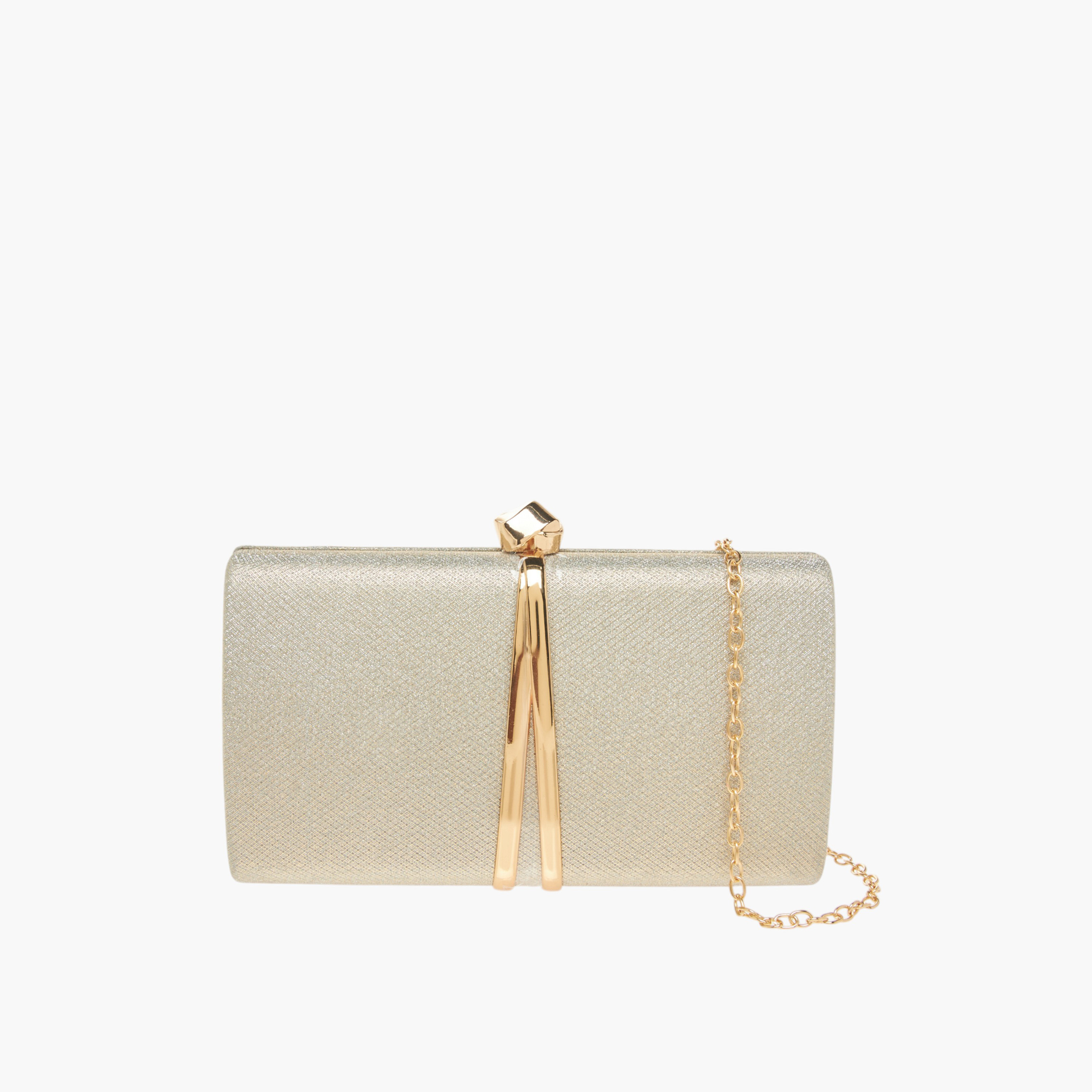 Flora Bella Textured Clutch with Twist Lock Closure-women-bagsandwallets-handbags-image-1