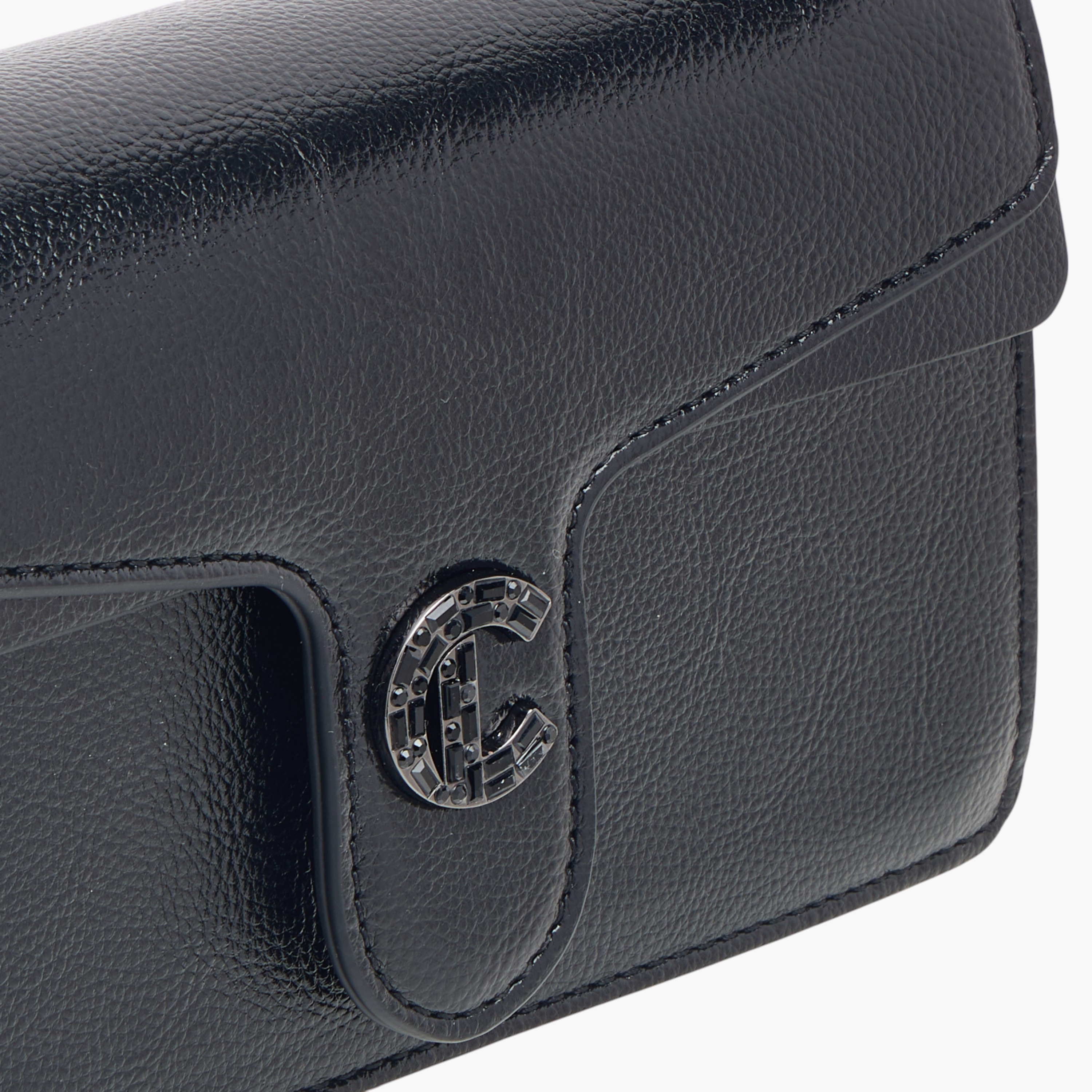 Le Confort Textured Crossbody Bag with Button Closure-women-bagsandwallets-handbags-image-4