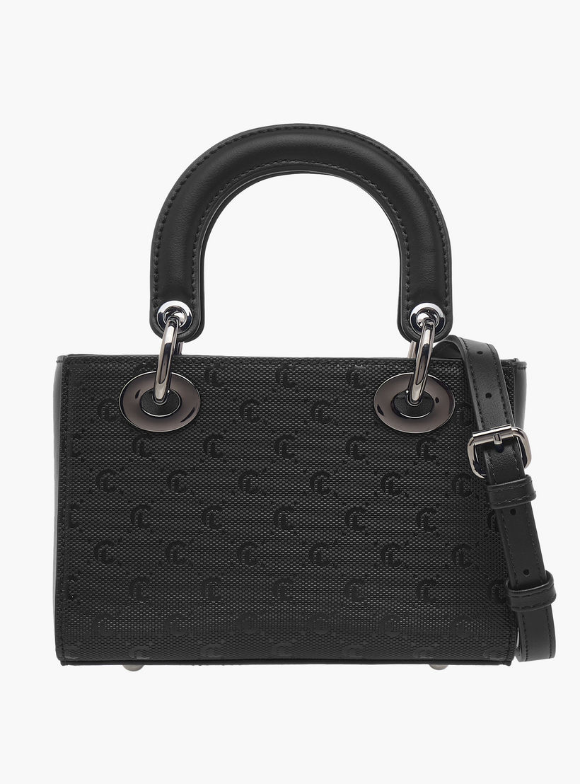 شنطة توتي بنقوش مونوجرام وسحاب إغلاق من لي كونفورت-women-bagsandwallets-handbags-image-1