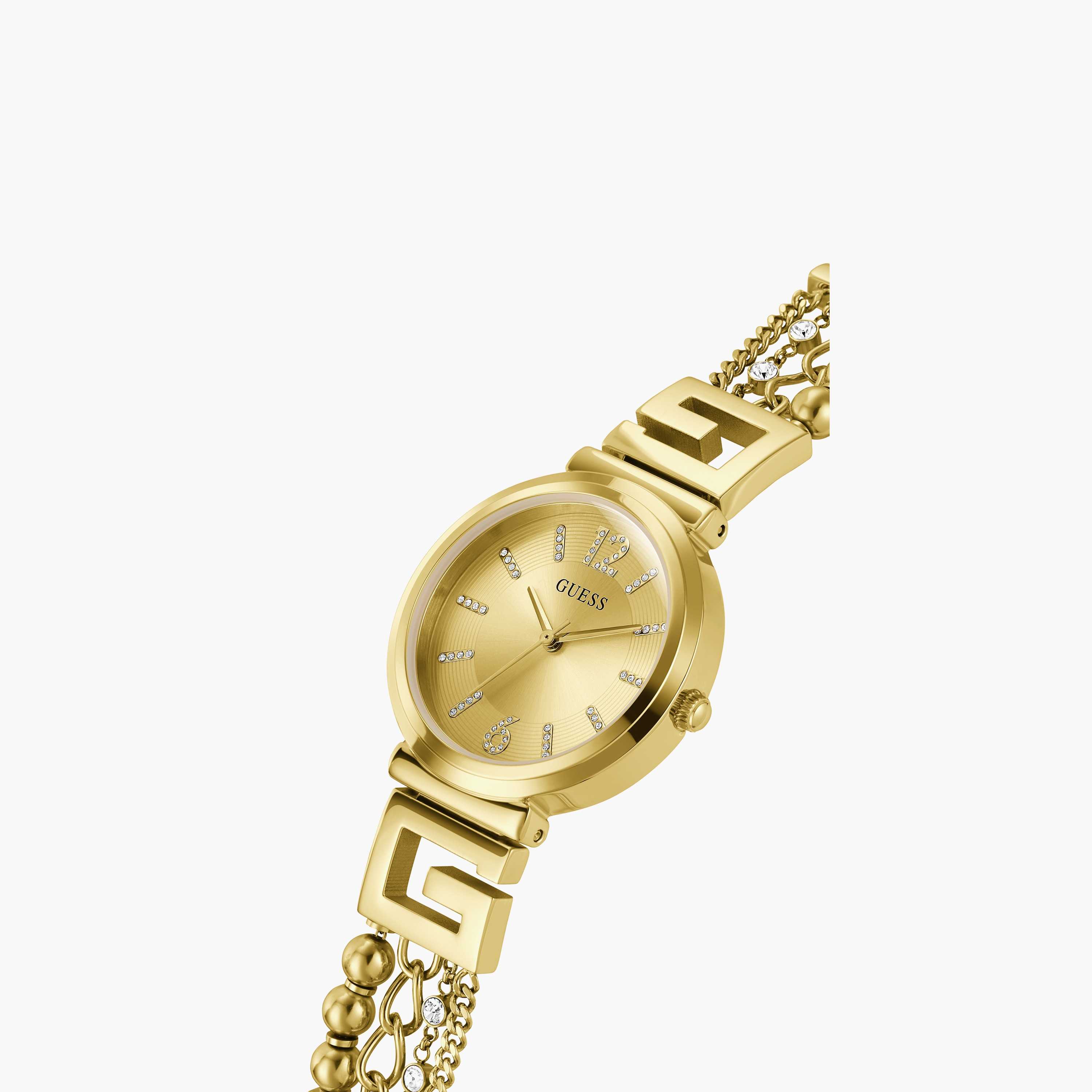 ساعة نسائية أنالوج من الستانلس ستيل باللون الذهبي مقاس 32 مم من جيس | GW0545L2-women-watchesandjewellery-watches-image-2