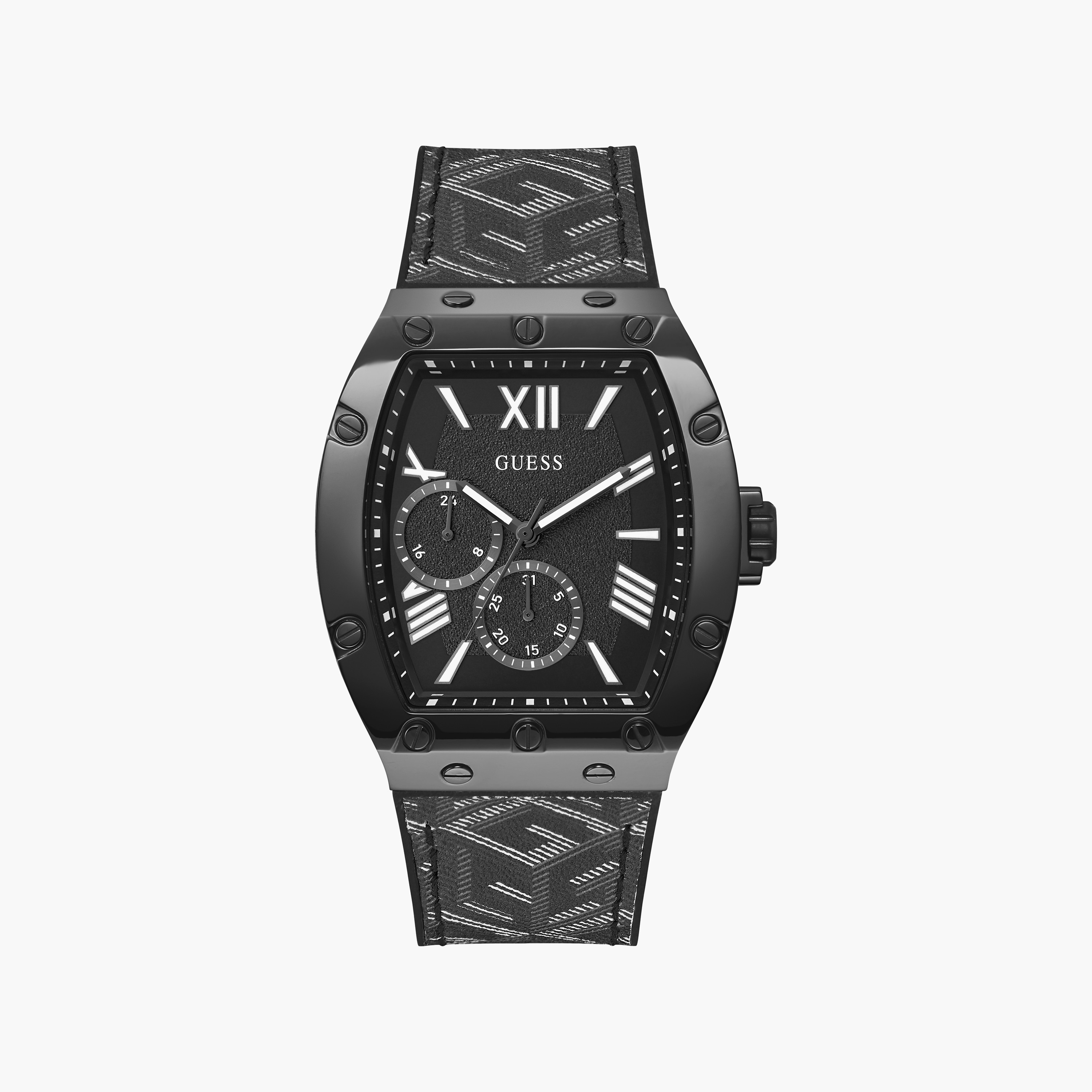 ساعة رجالية أنالوج من الستانلس ستيل باللون الأسود مقاس 52 مم من جيس | GW0645G2-men-watchesandjewellery-watches-image-1