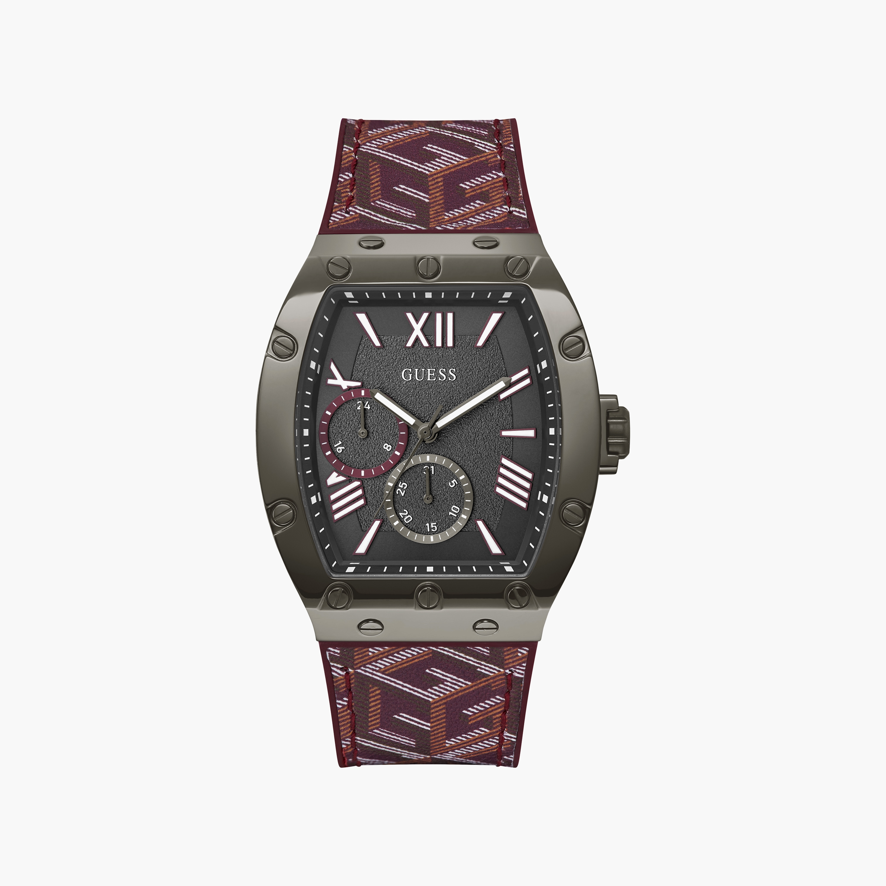 ساعة رجالية أنالوج من الستانلس ستيل باللون الأسود مقاس 52 مم من جيس | GW0645G2-men-watchesandjewellery-watches-image-1