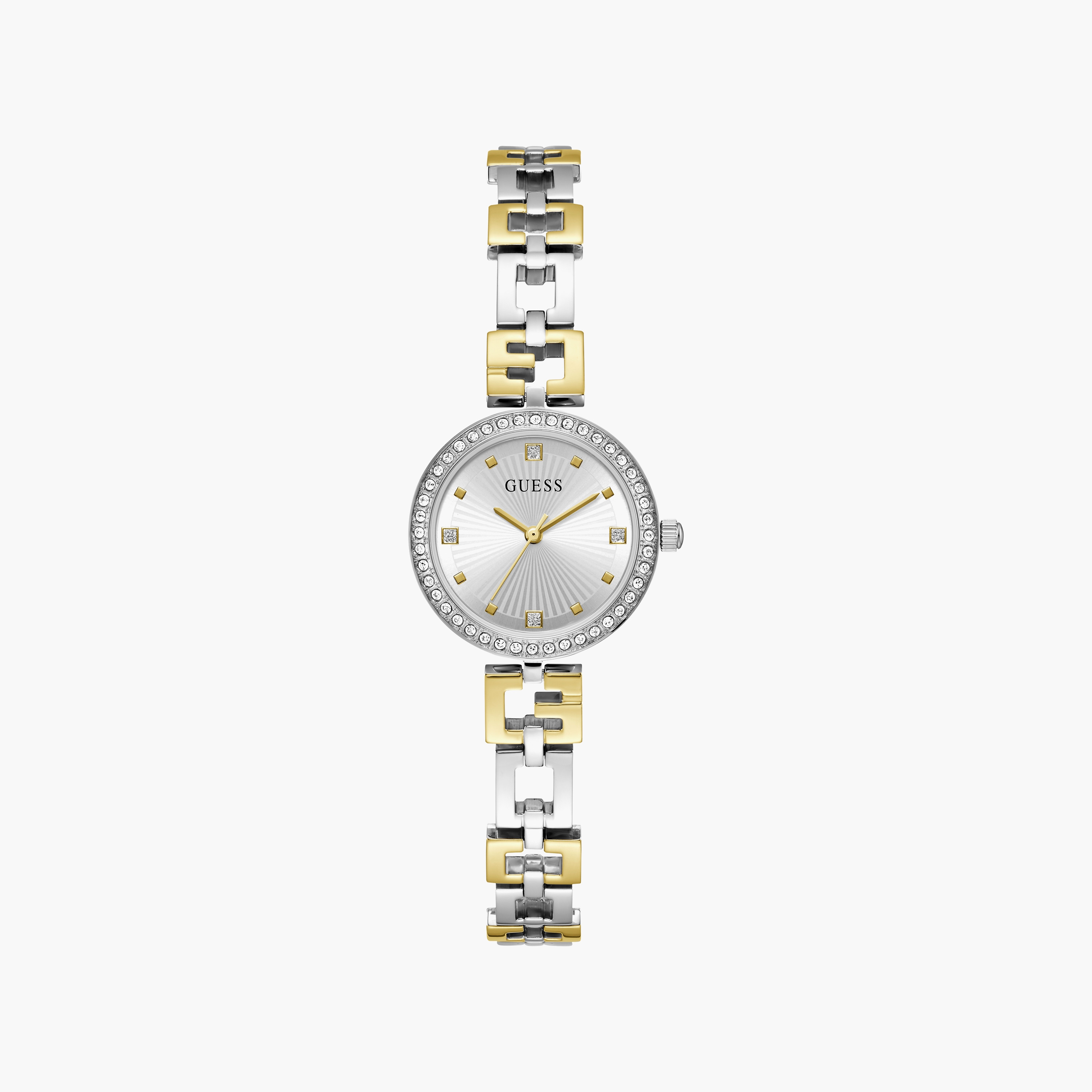 ساعة نسائية أنالوج من الستانلس ستيل باللونين الذهبي والفضي مقاس 26 مم من جيس | GW0656L1-women-watchesandjewellery-watches-image-1