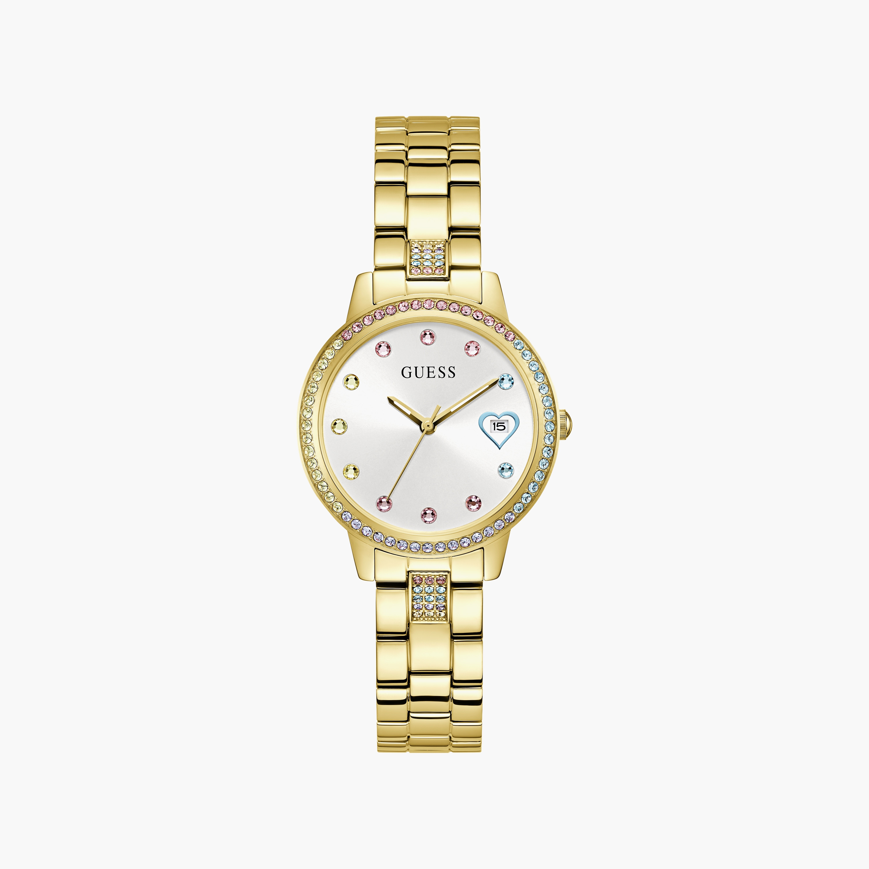 ساعة نسائية أنالوج من الستانلس ستيل باللون الذهبي مقاس 34 مم من جيس| GW0657L2-women-watchesandjewellery-watches-image-1
