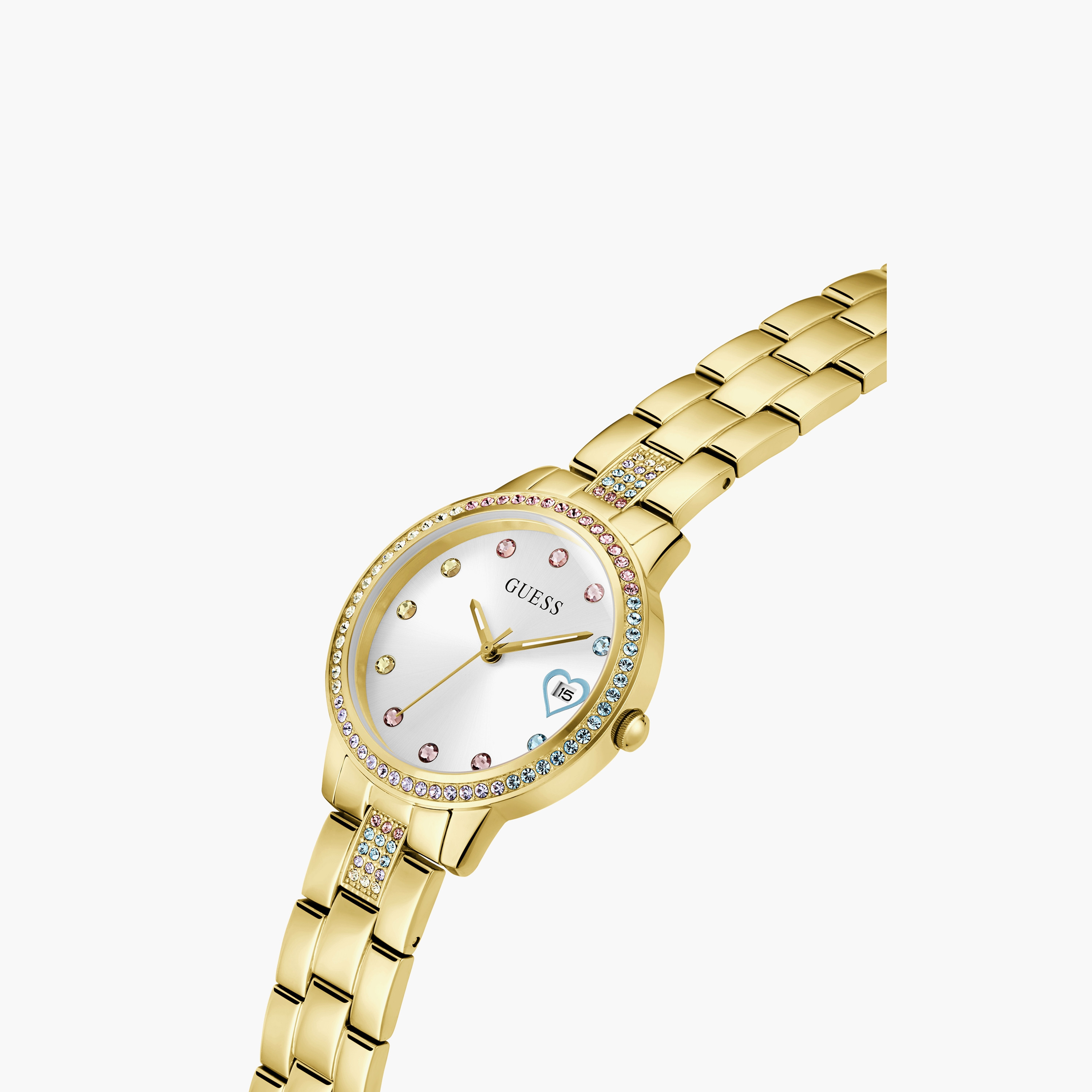 ساعة نسائية أنالوج من الستانلس ستيل باللون الذهبي مقاس 34 مم من جيس| GW0657L2-women-watchesandjewellery-watches-image-2