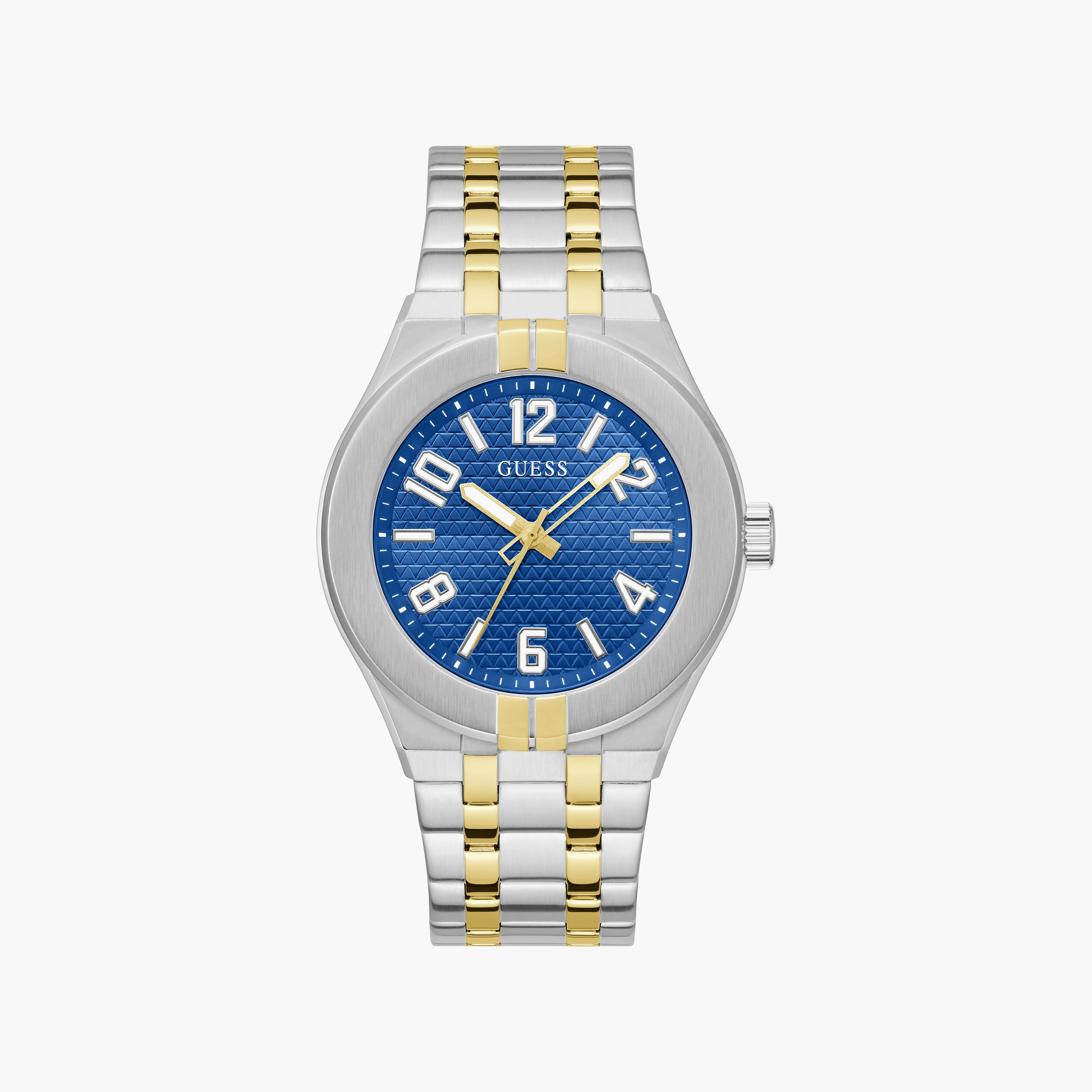 Guess Men's 44 MM Gold & Silver Analog Stainless Steel Watch | GW0661G1-men-watchesandjewellery-watches-image-1