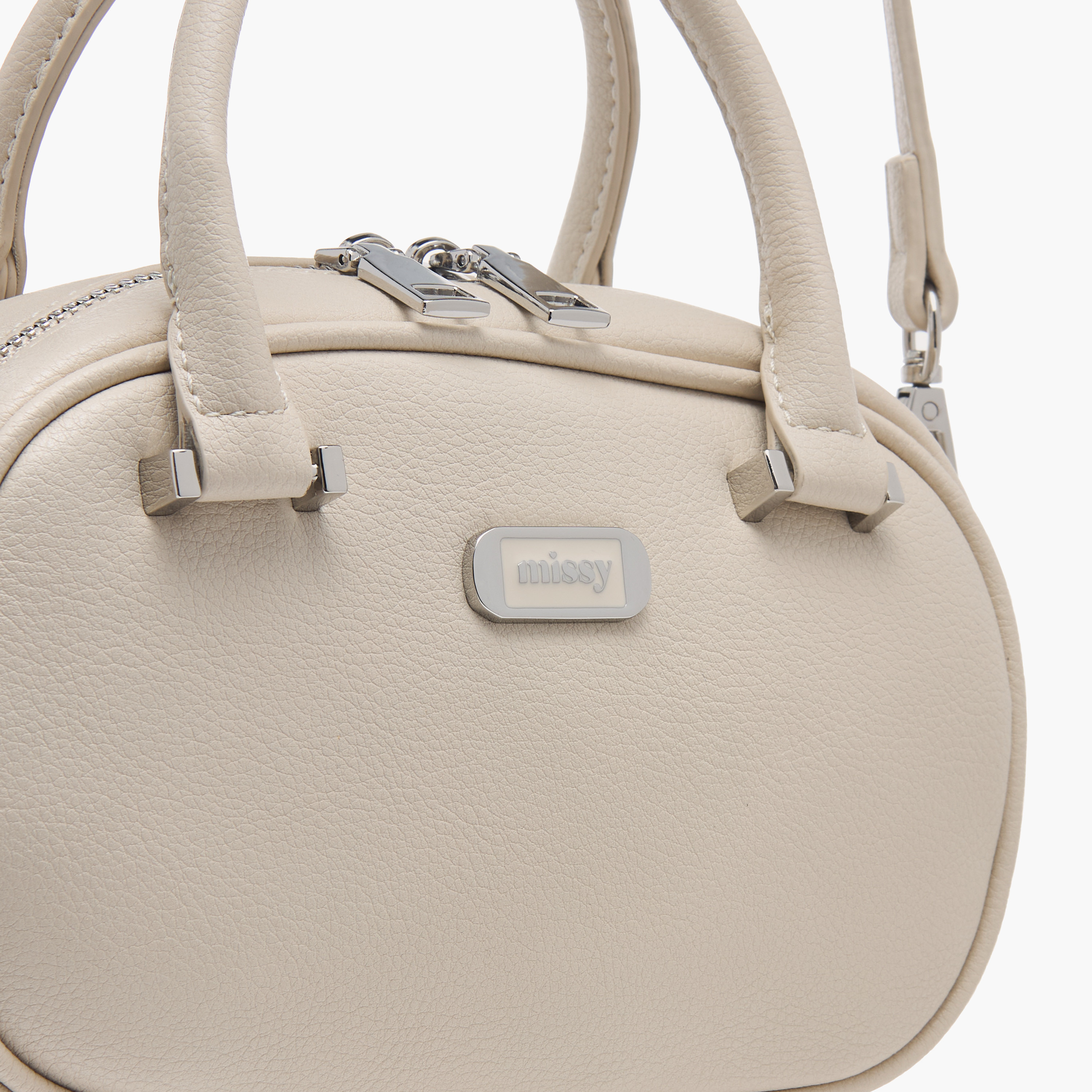 شنطة توتي بارزة الملمس بحزام قابل للتعديل وسحاب إغلاق من ميسي-women-bagsandwallets-handbags-image-4