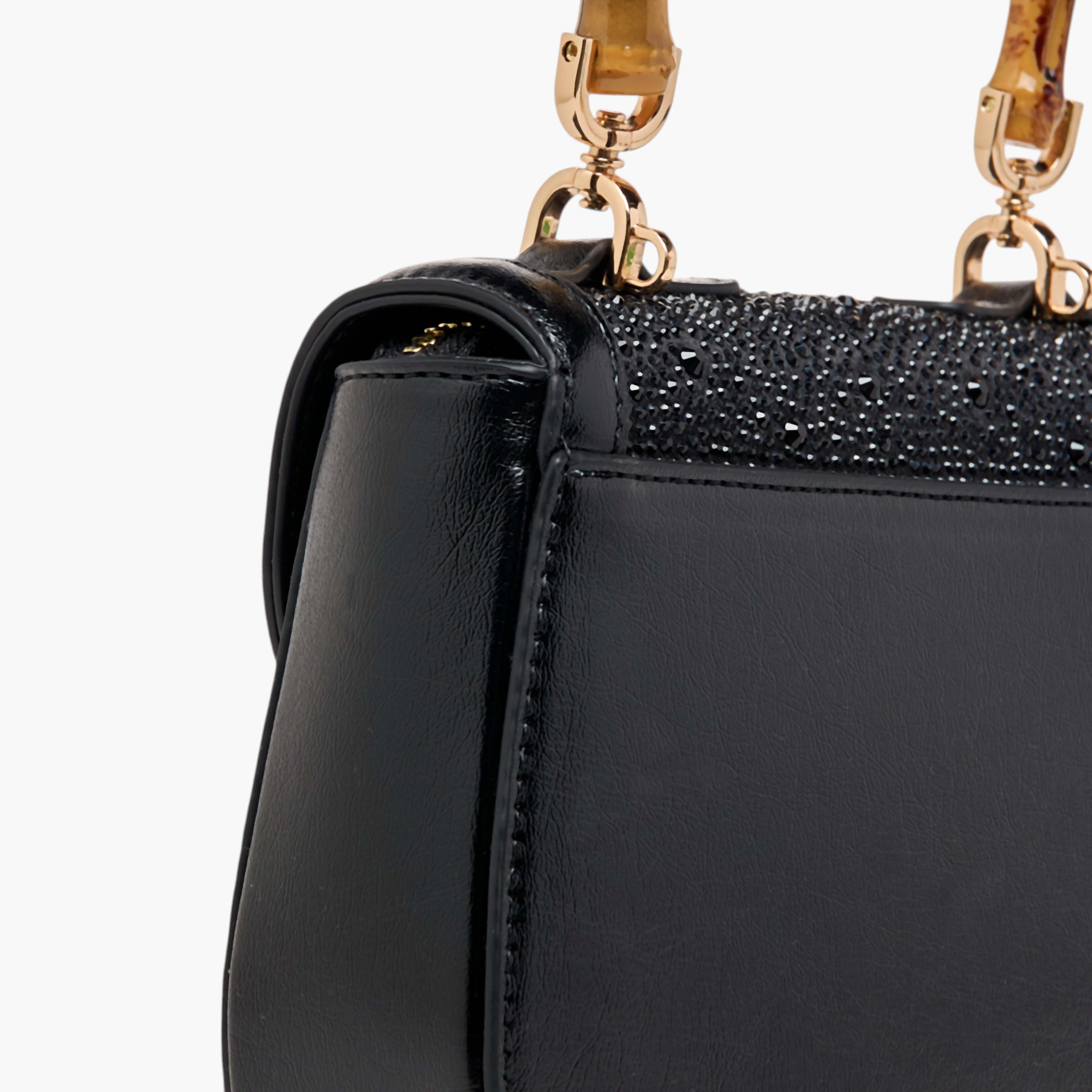 Elle Embellished Satchel Bag with Top Handle and Adjustable Strap-women-bagsandwallets-handbags-image-5