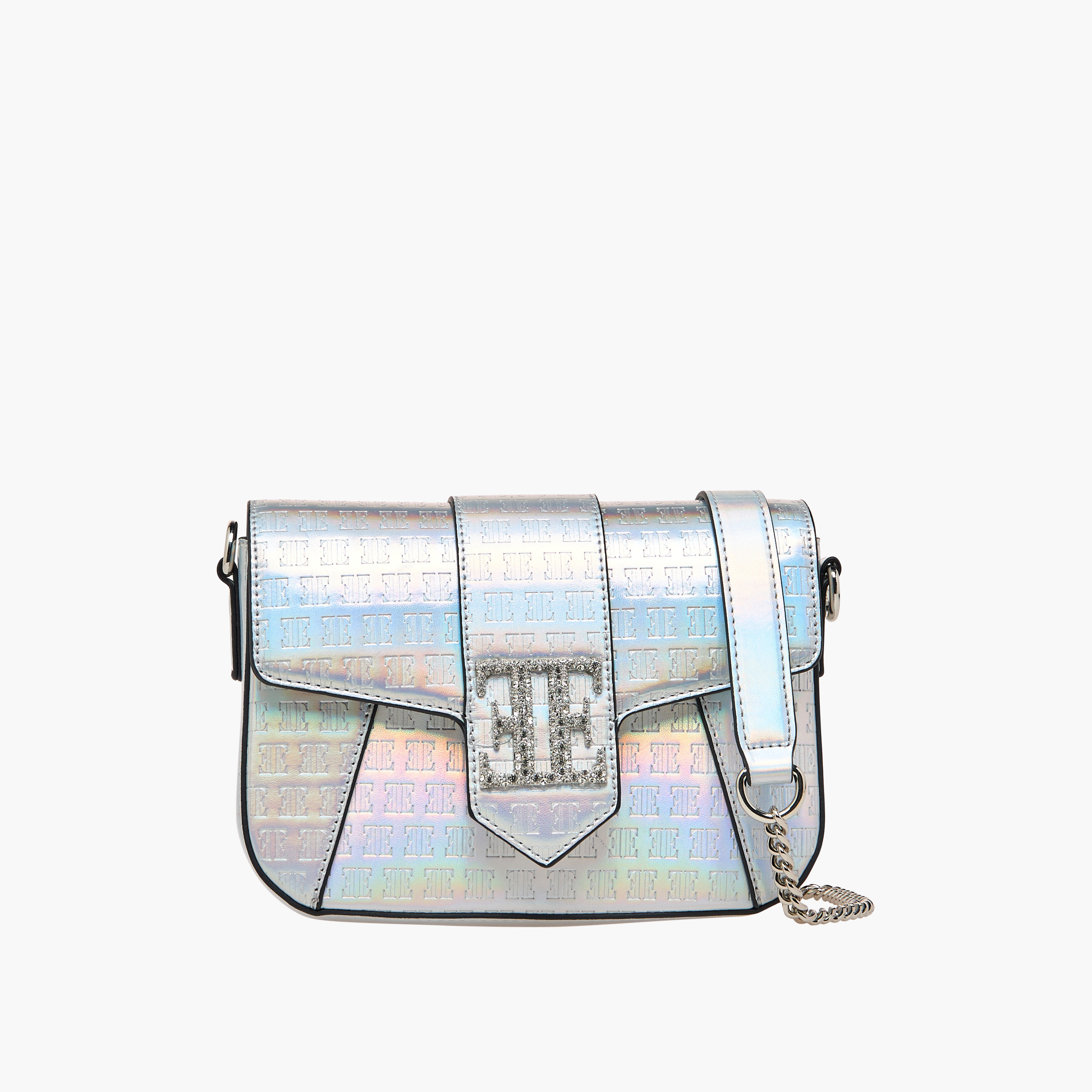 شنطة كروس بودي بنقوش مونوجرام وحزام سلسلة قابل للفصل من إيل-women-bagsandwallets-handbags-image-1