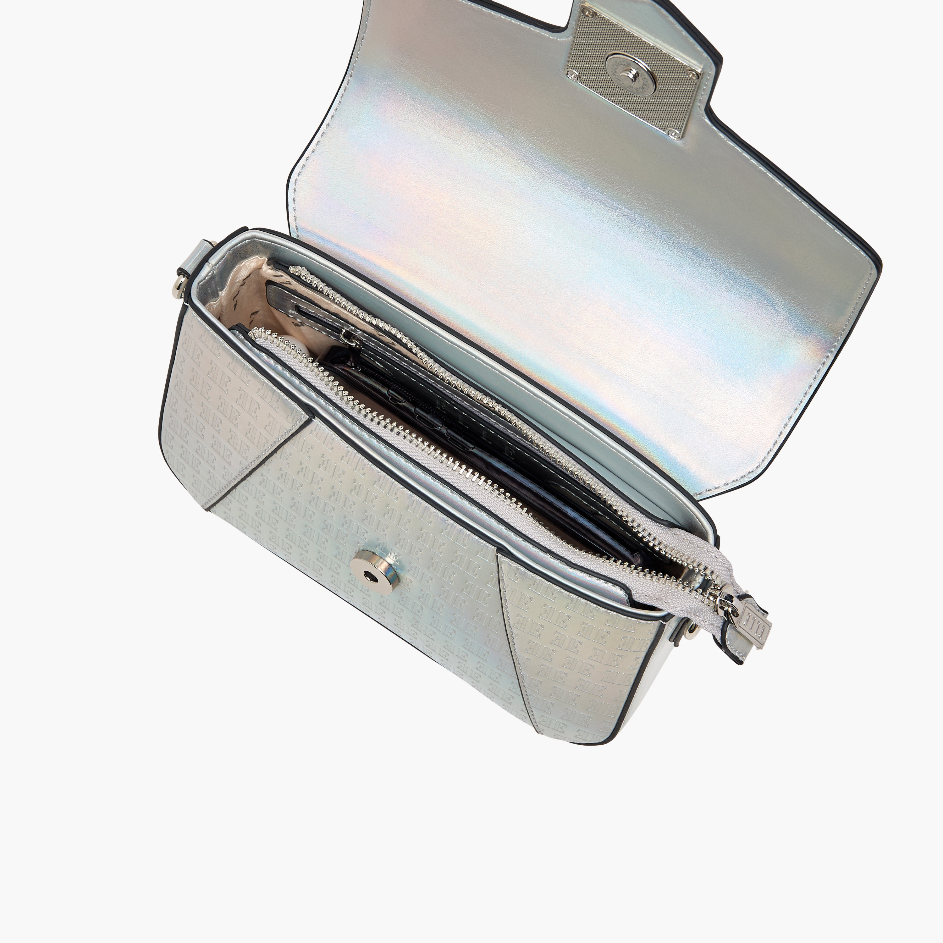 شنطة كروس بودي بنقوش مونوجرام وحزام سلسلة قابل للفصل من إيل-women-bagsandwallets-handbags-image-7