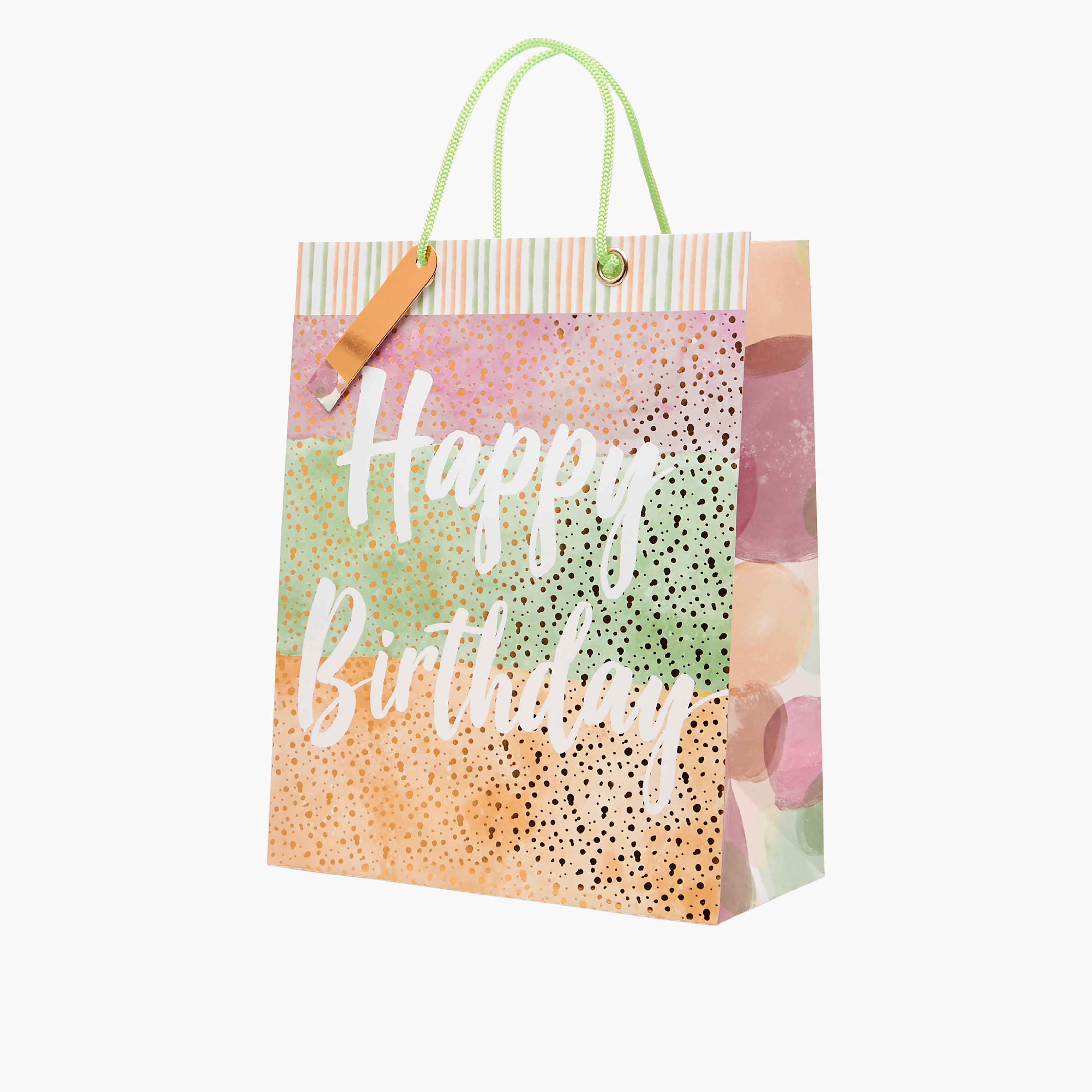 Happy Birthday Print Paper Gift Bag - L-household-giftingaccessories-giftings-image-2