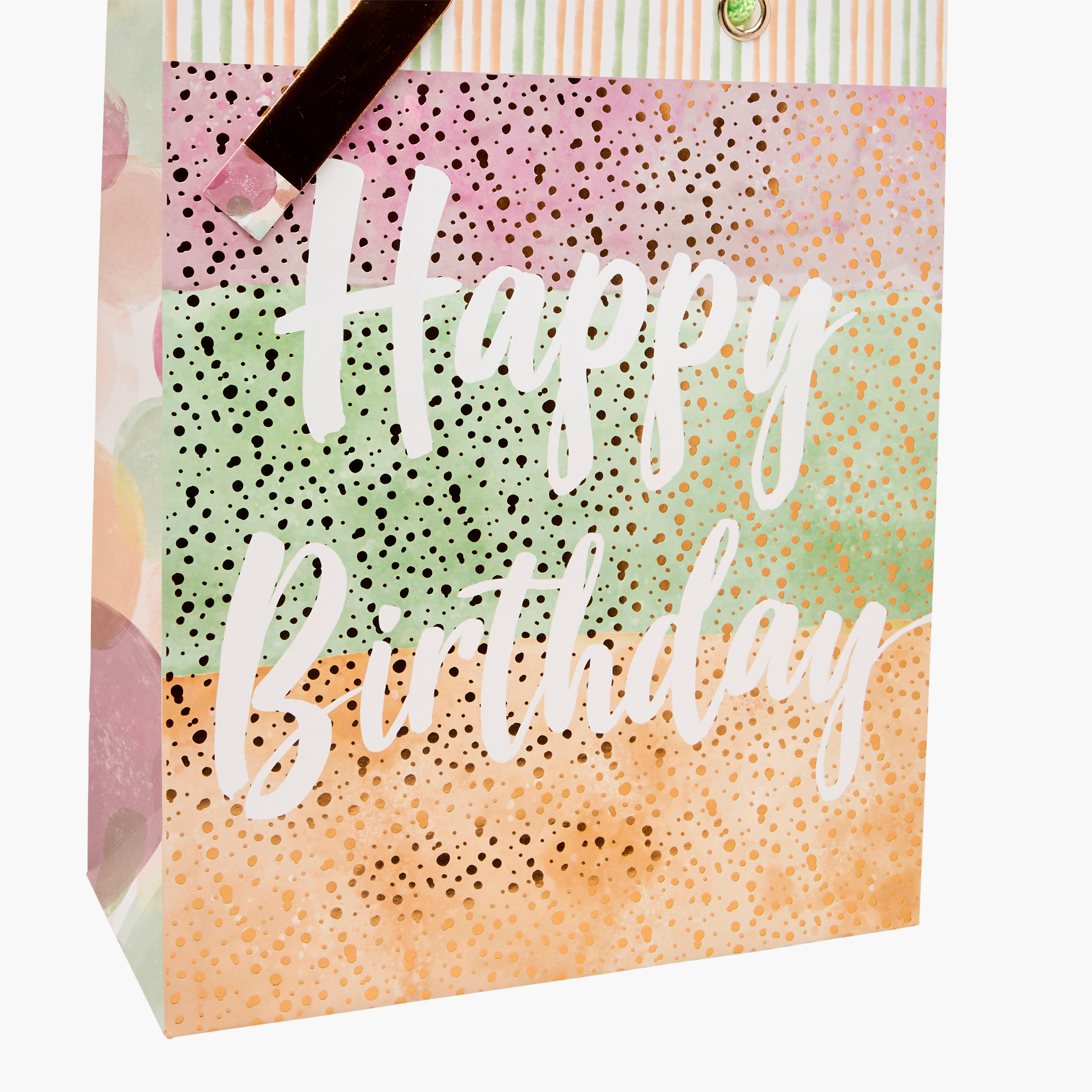 شنطة هدايا ورق بطبعات عيد ميلاد سعيد - حجم كبير-household-giftingaccessories-giftings-image-3