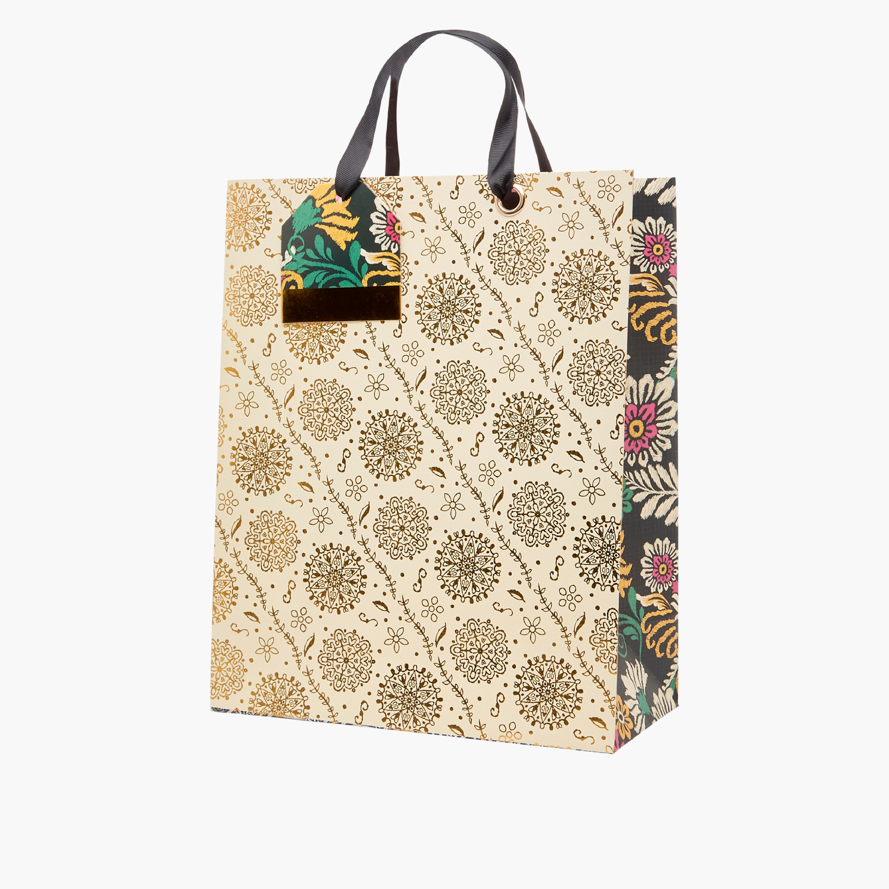 Findz All-Over Floral Print Large Gift Bag-household-giftingaccessories-giftings-image-2