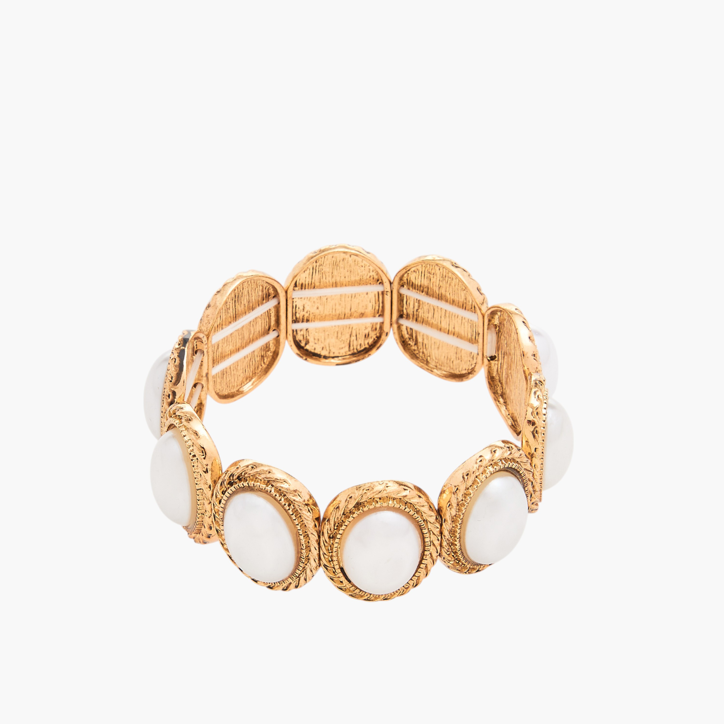 Pearl Embellished Stretchable Bracelet-women-watchesandjewellery-jewellery-banglesandbracelets-image-3