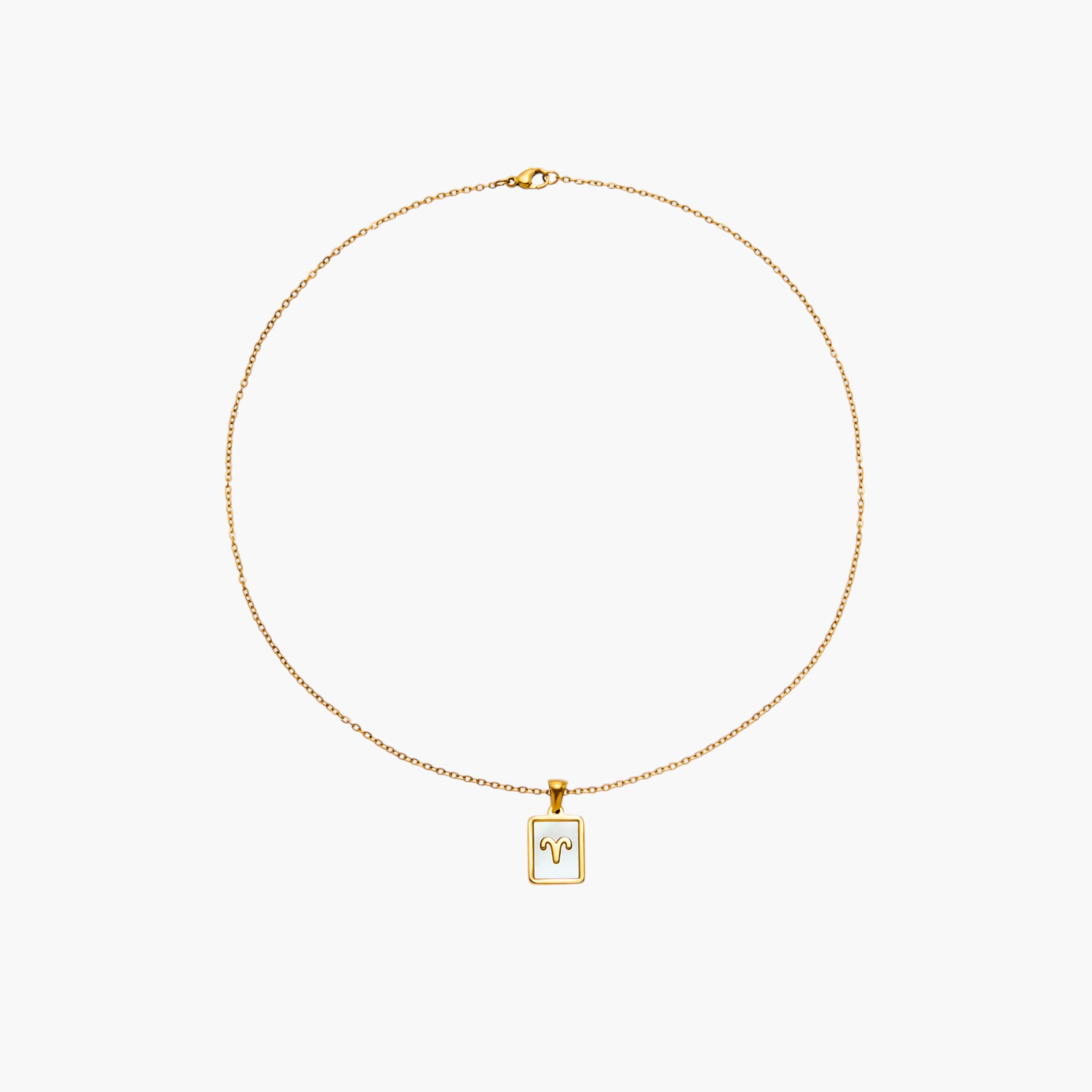 عقد بدلاية مزينة بتصميم برج الجدي بمشبك إغلاق-women-watchesandjewellery-jewellery-necklacesandpendants-image-1