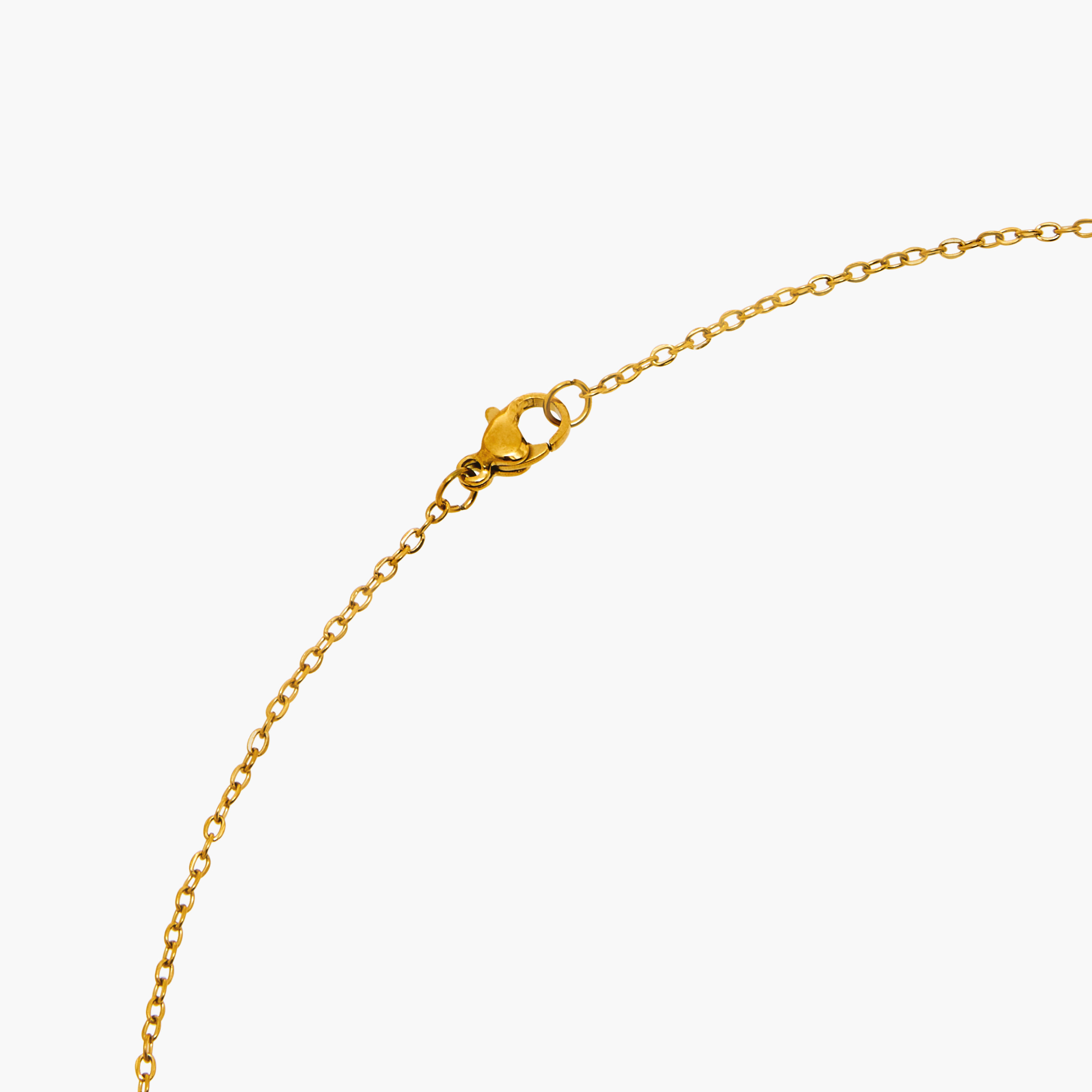 Metallic Initial M Pendant Necklace with Lobster Clasp Closure-women-watchesandjewellery-jewellery-necklacesandpendants-image-3