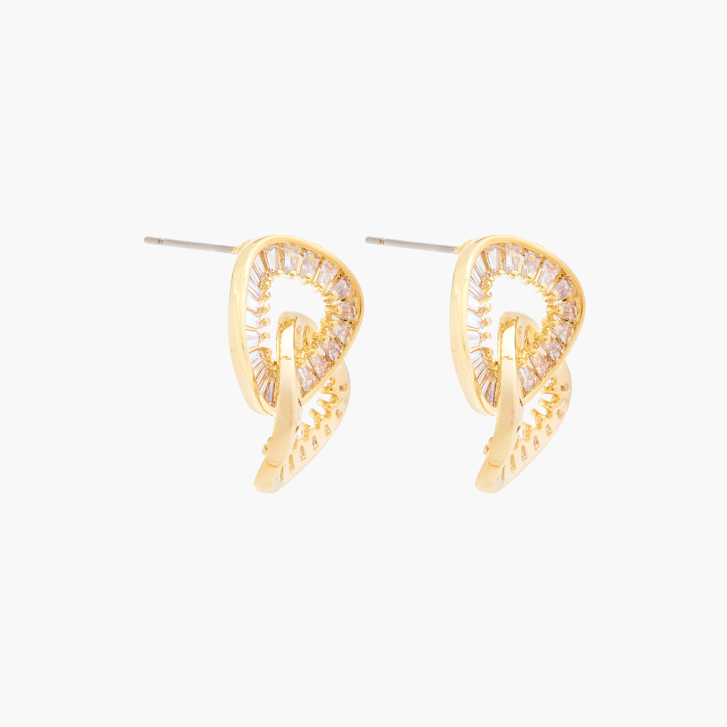 Stone Embellished Inter Loop Earrings with Pushback Closure-women-watchesandjewellery-jewellery-earrings-image-3