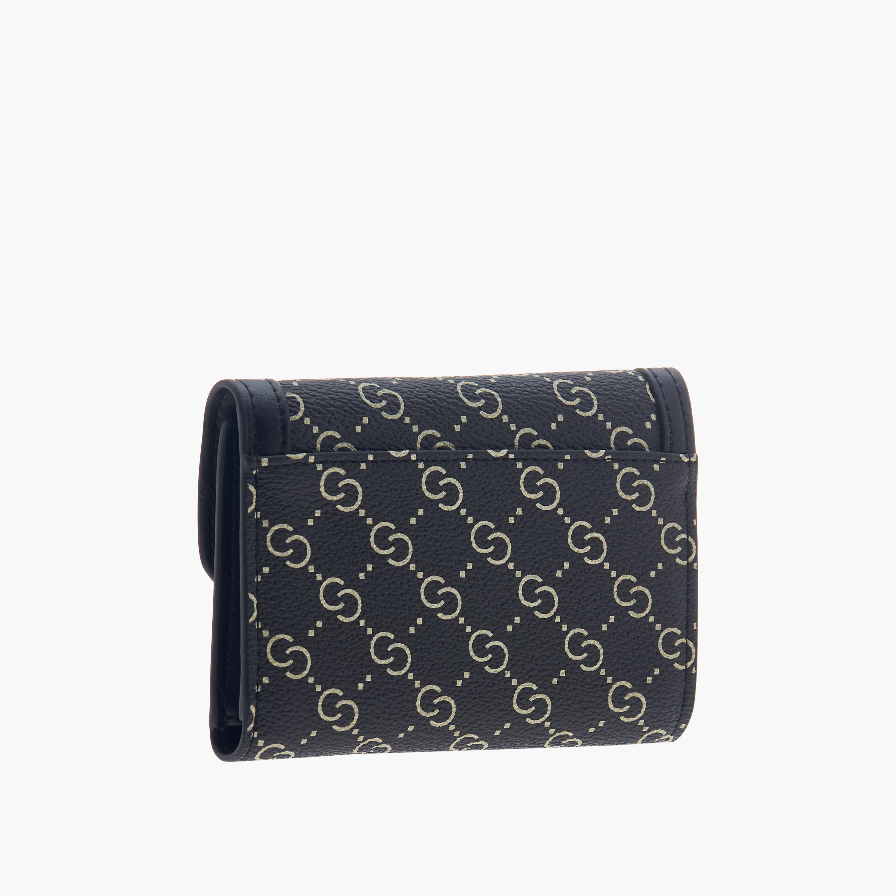 محفظة مونوجرام بطية ثنائية وقفل إغلاق من سيليست-women-bagsandwallets-wallets-image-2