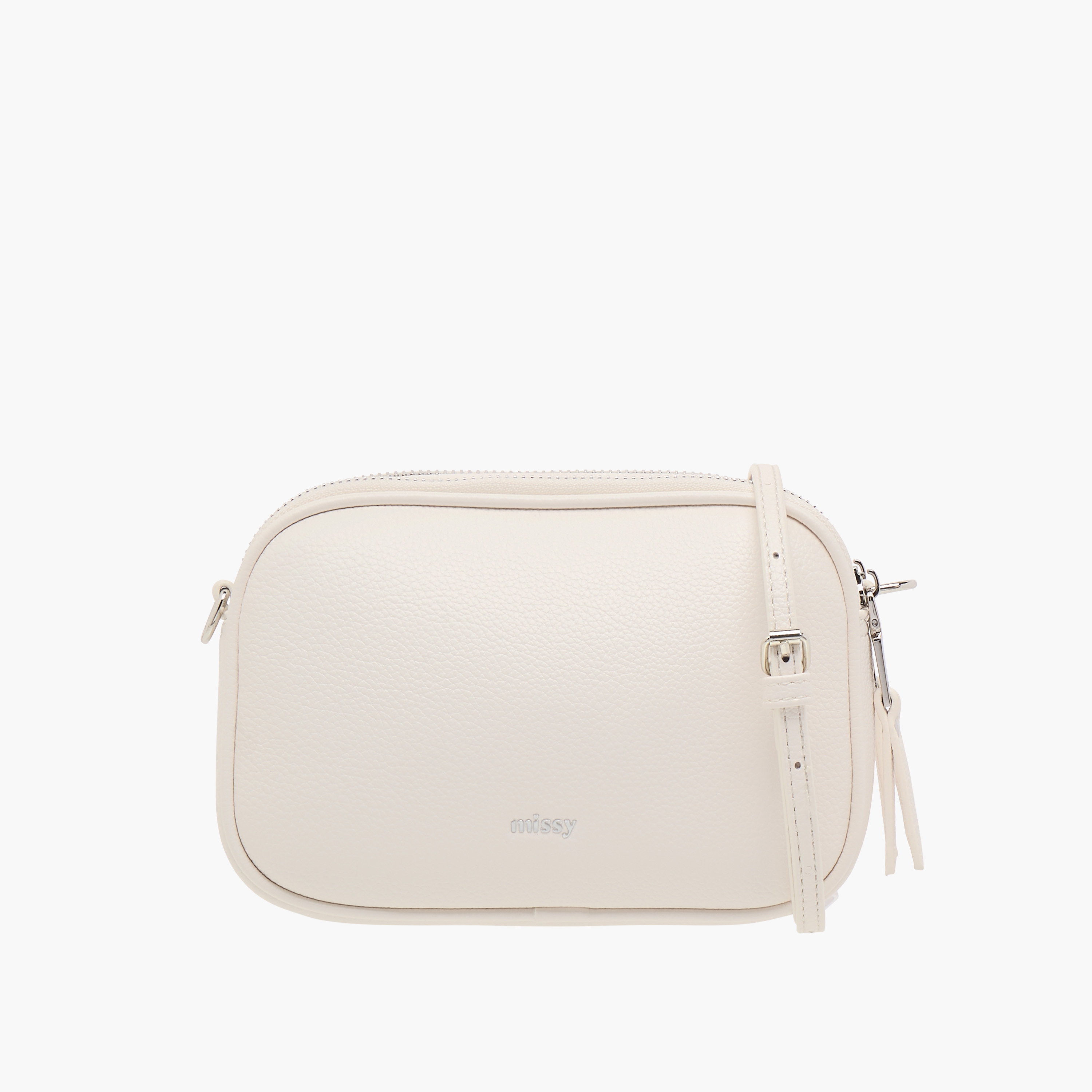 شنطة كروس بودي بارزة الملمس بسحاب إغلاق وحزام قابل للتعديل من ميسي-women-bagsandwallets-handbags-image-1