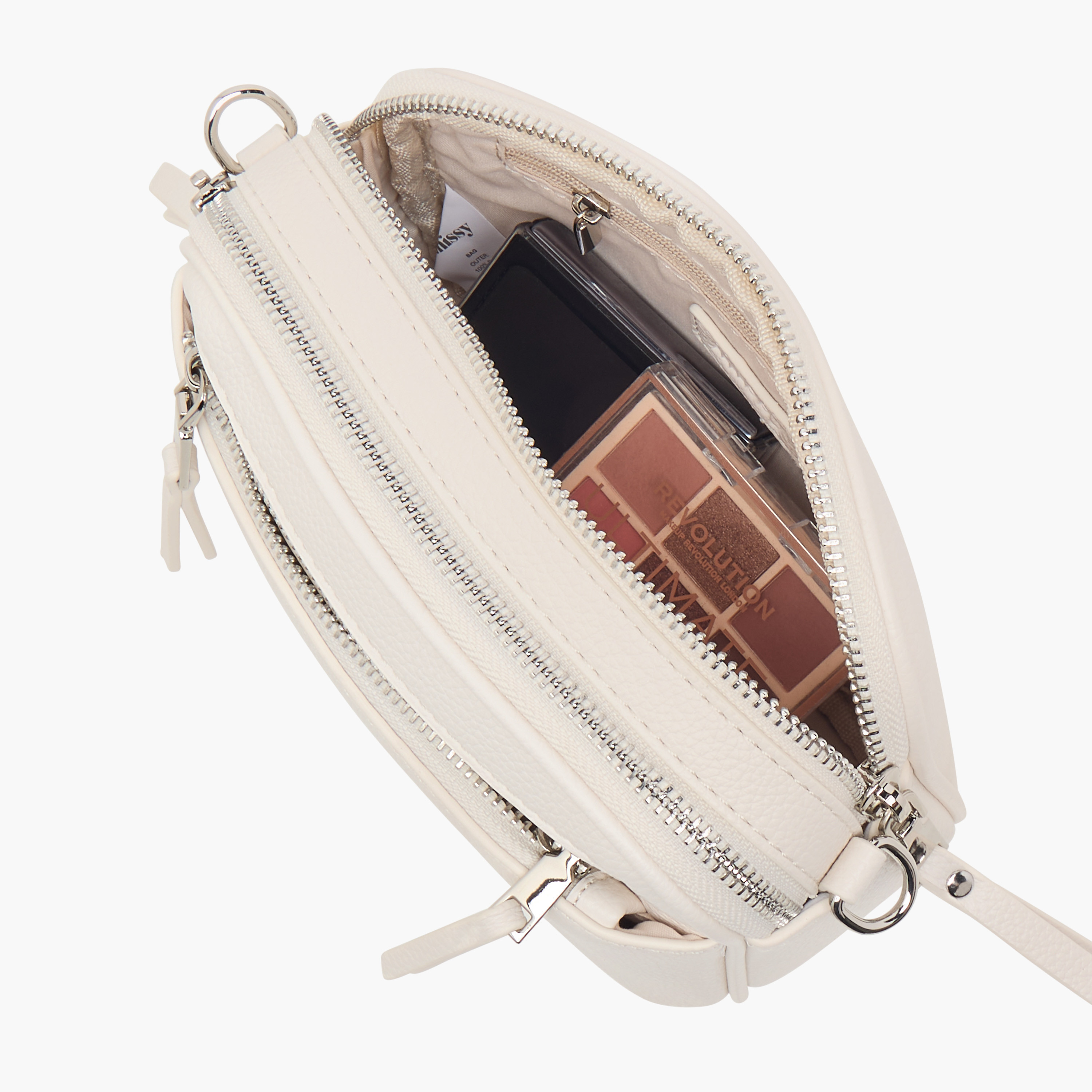 شنطة كروس بودي بارزة الملمس بسحاب إغلاق وحزام قابل للتعديل من ميسي-women-bagsandwallets-handbags-image-6