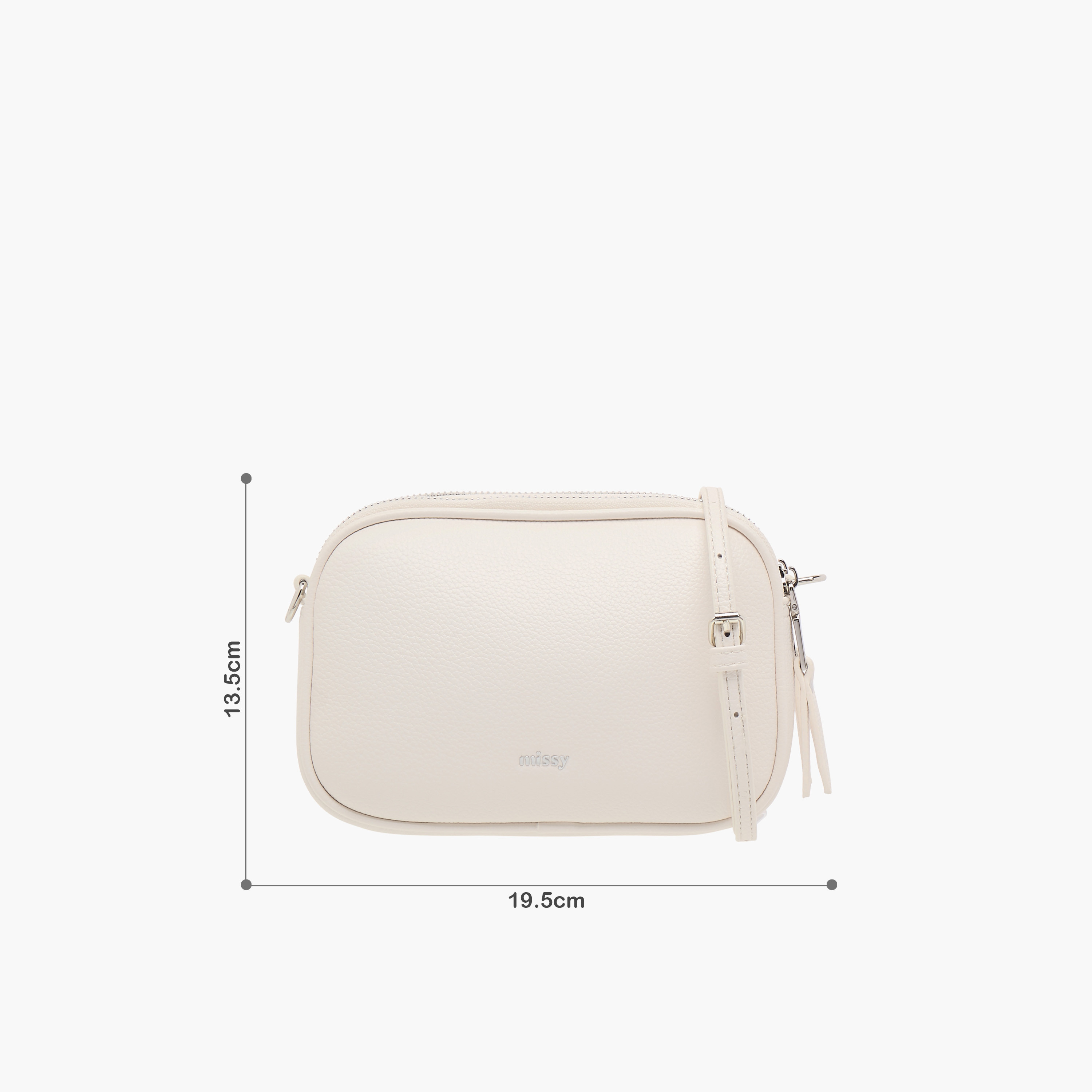 شنطة كروس بودي بارزة الملمس بسحاب إغلاق وحزام قابل للتعديل من ميسي-women-bagsandwallets-handbags-image-7