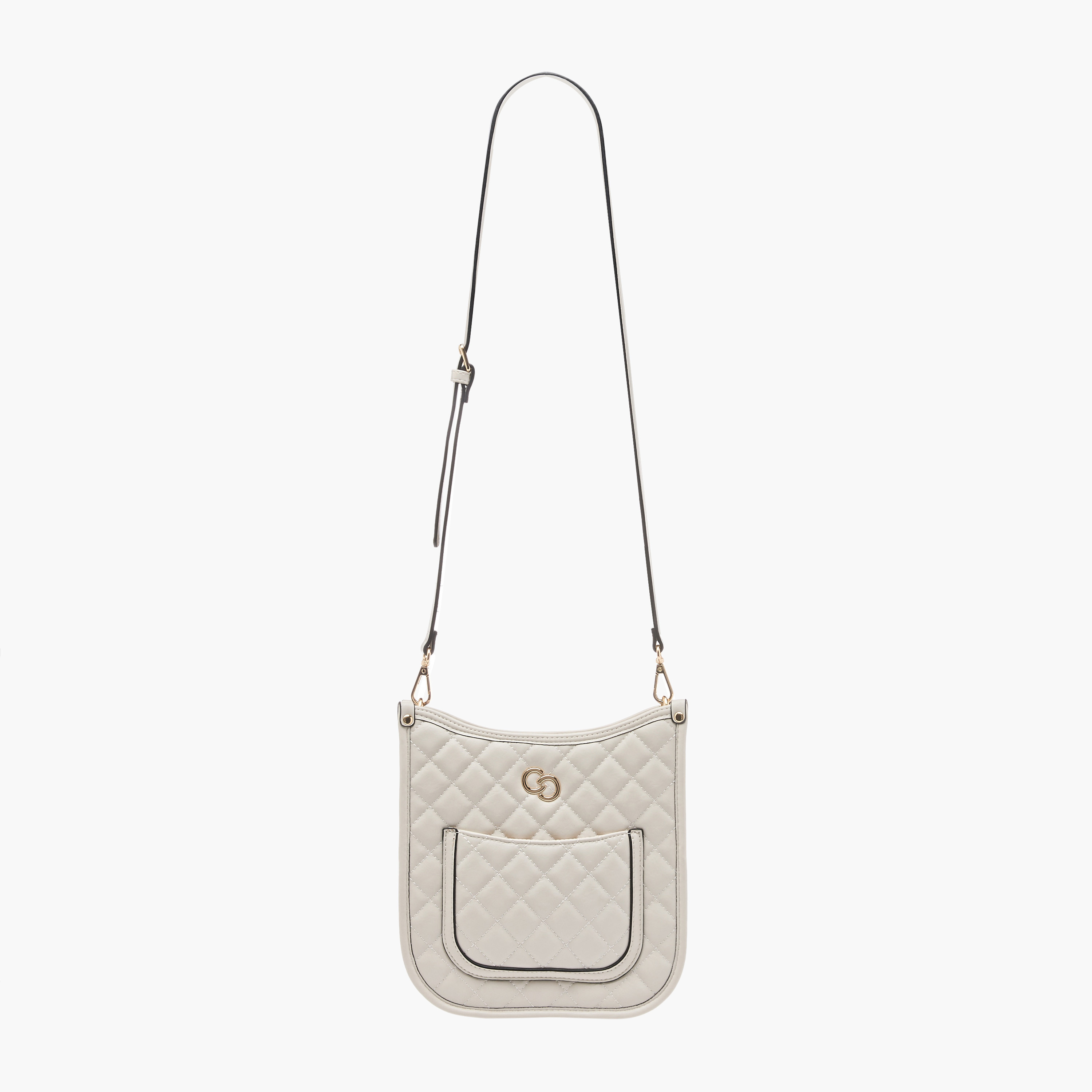 شنطة كتف مبطّنة بحزام سلسلة مضفّر وسحّاب إغلاق من سيليست-women-bagsandwallets-handbags-image-2