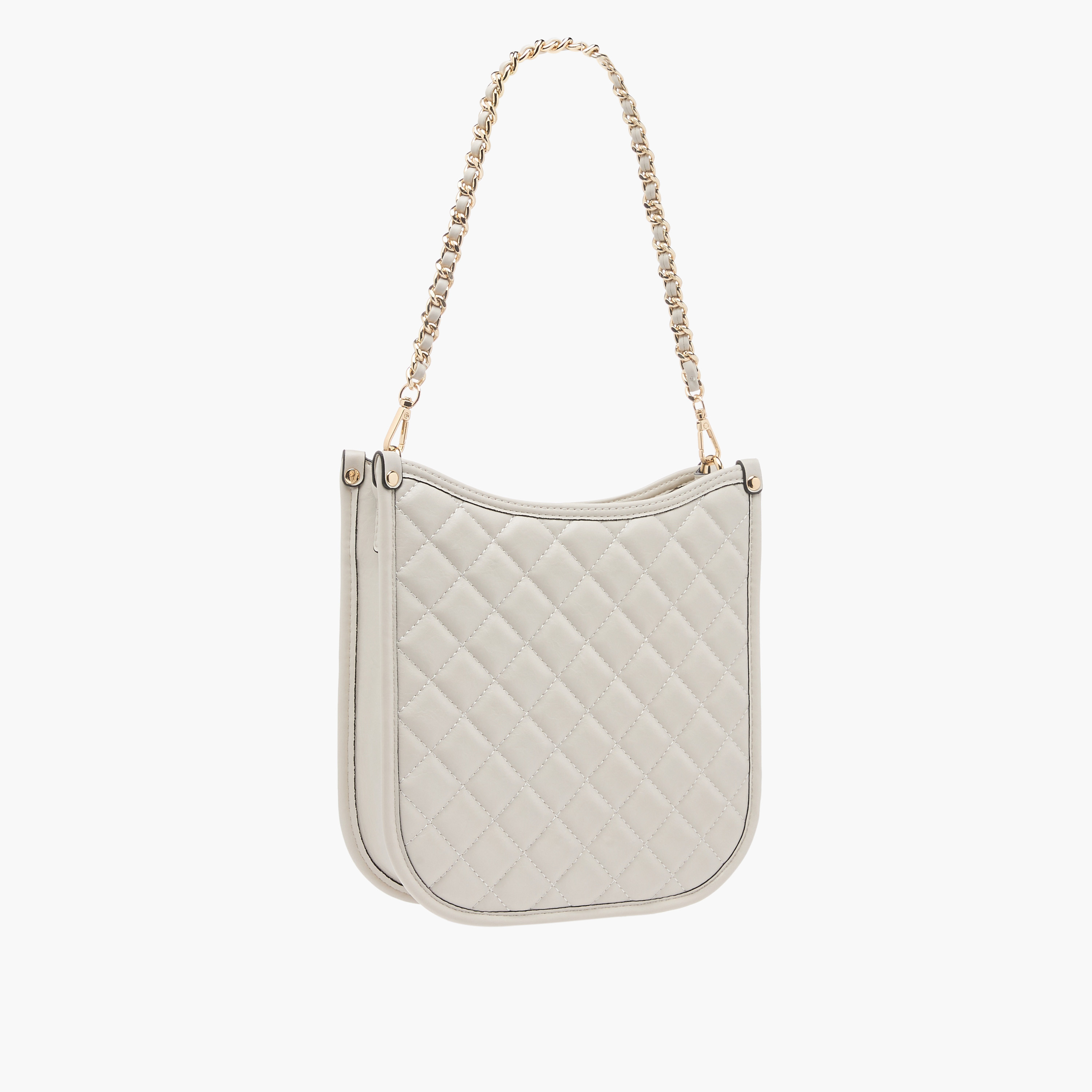 شنطة كتف مبطّنة بحزام سلسلة مضفّر وسحّاب إغلاق من سيليست-women-bagsandwallets-handbags-image-3