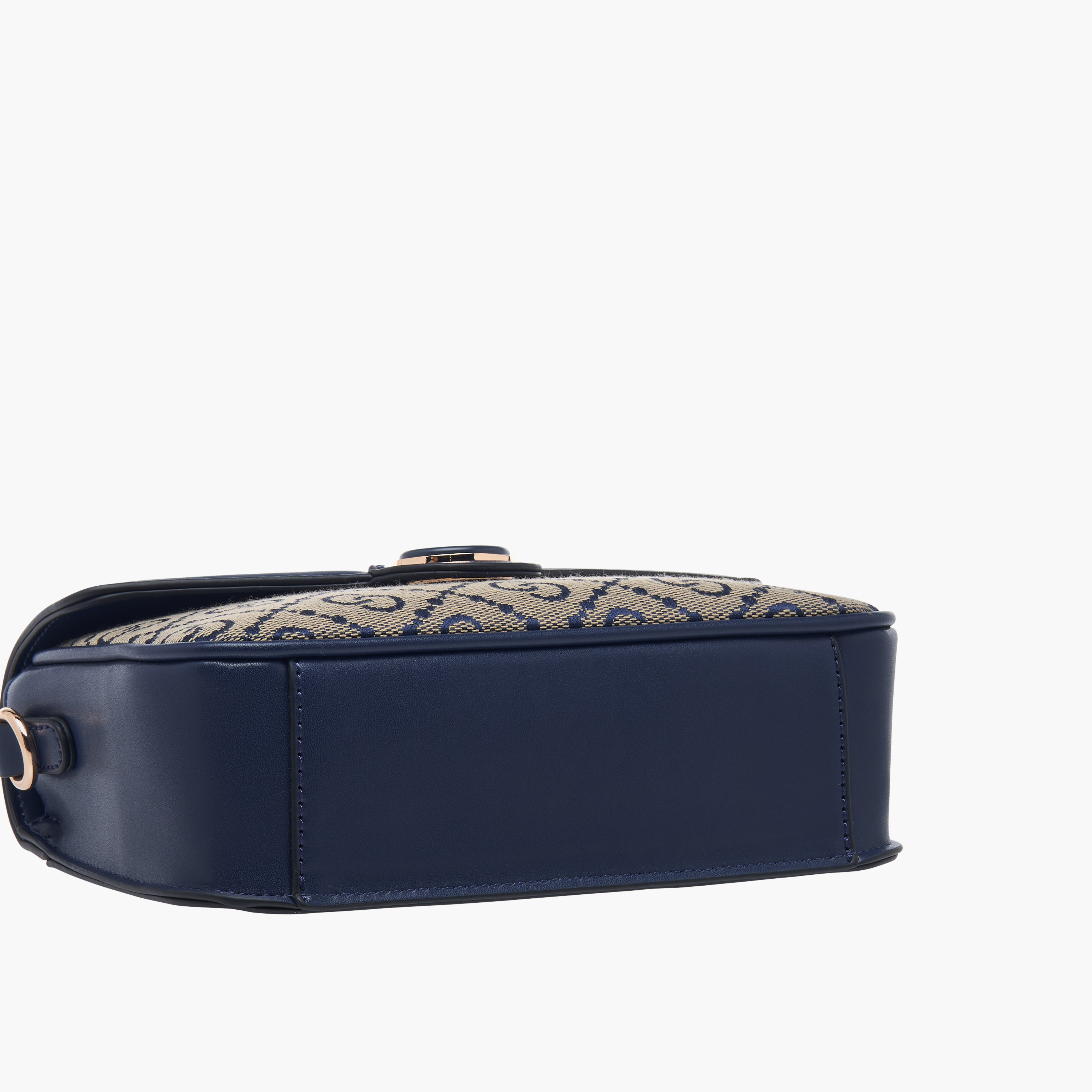 شنطة كروس بودي بطبعات مونوجرام وحزام قابل للفصل وطية إغلاق من سيليست-women-bagsandwallets-handbags-image-6