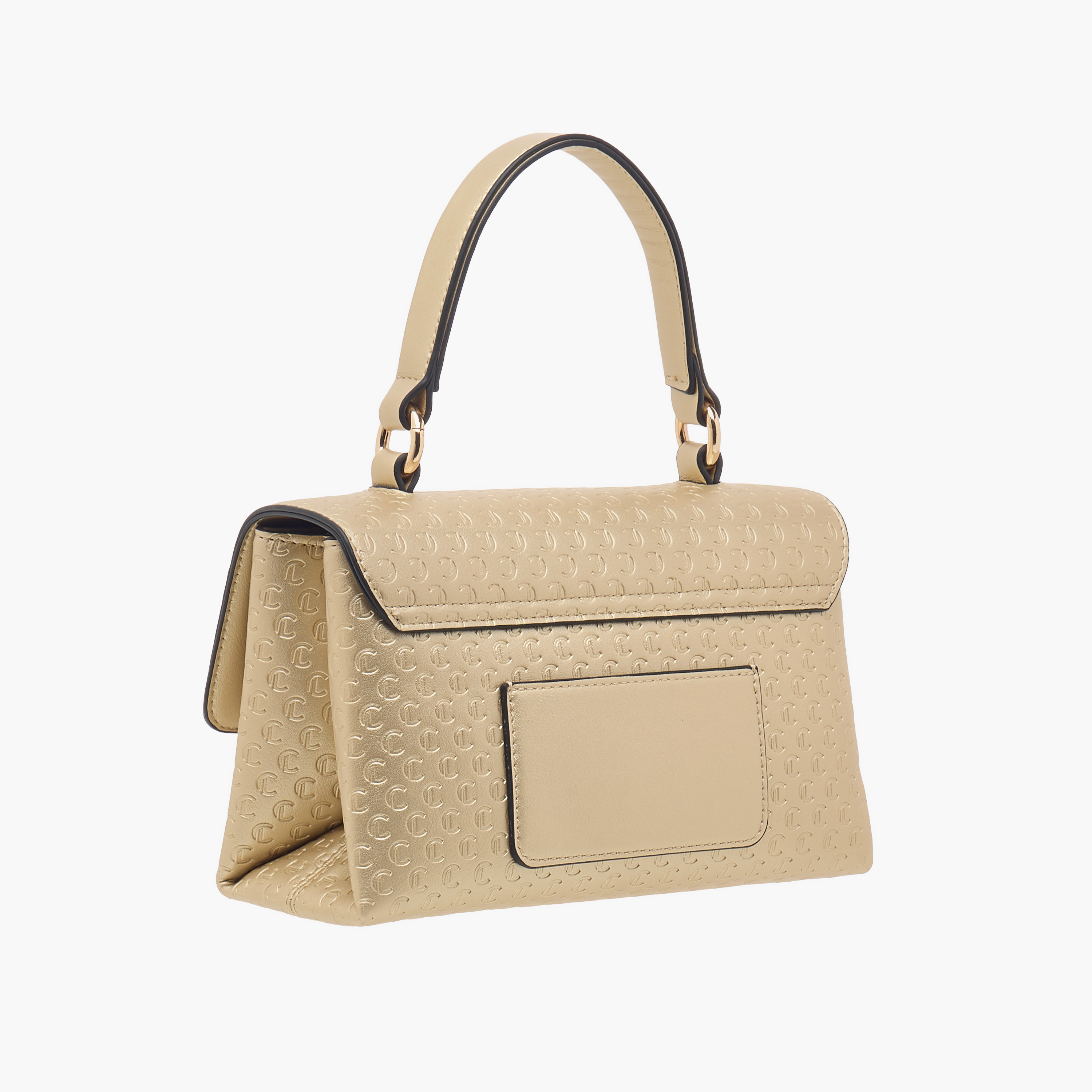 Le Confort Monogram Embossed Satchel Bag with Button Closure-women-bagsandwallets-handbags-image-3