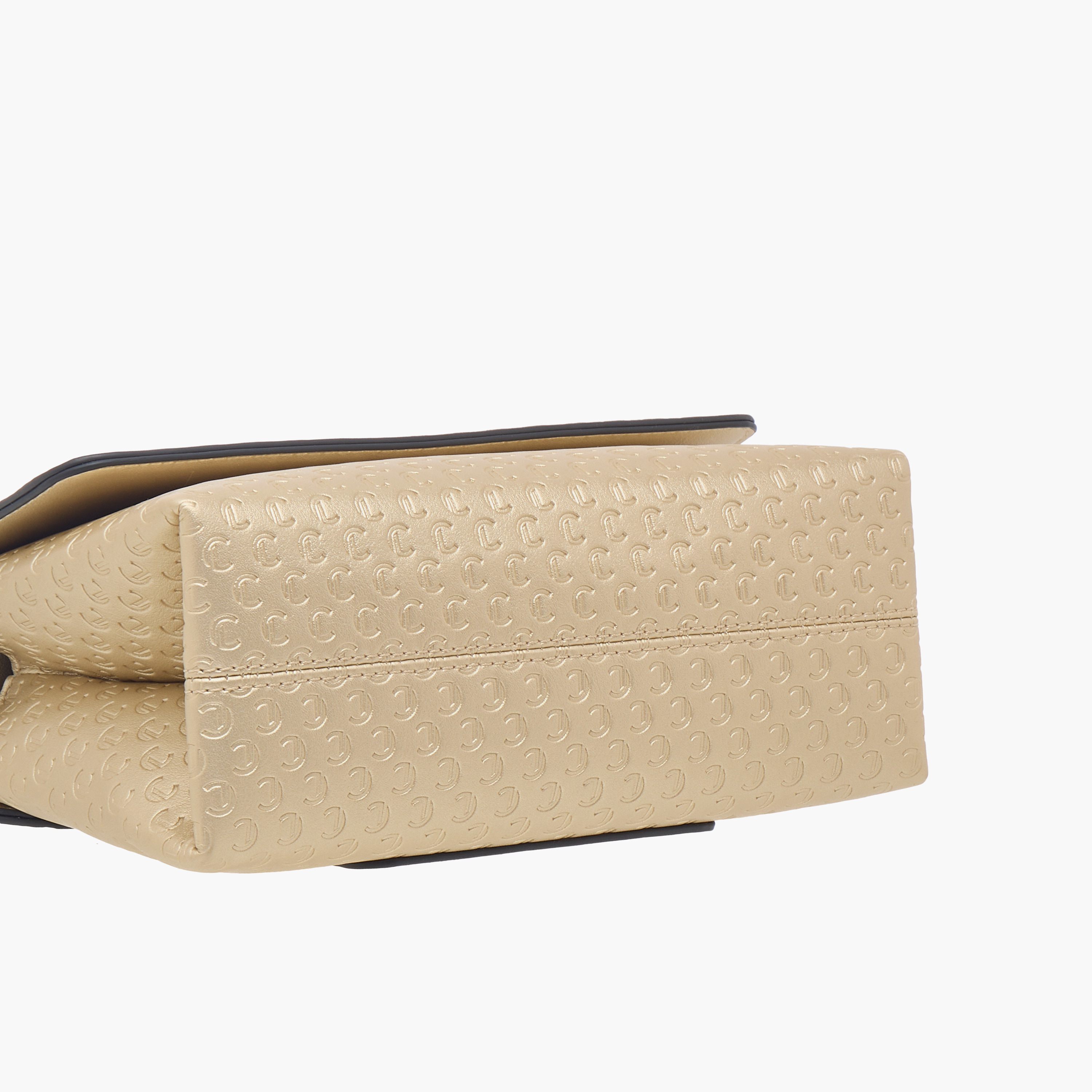 Le Confort Monogram Embossed Satchel Bag with Button Closure-women-bagsandwallets-handbags-image-5