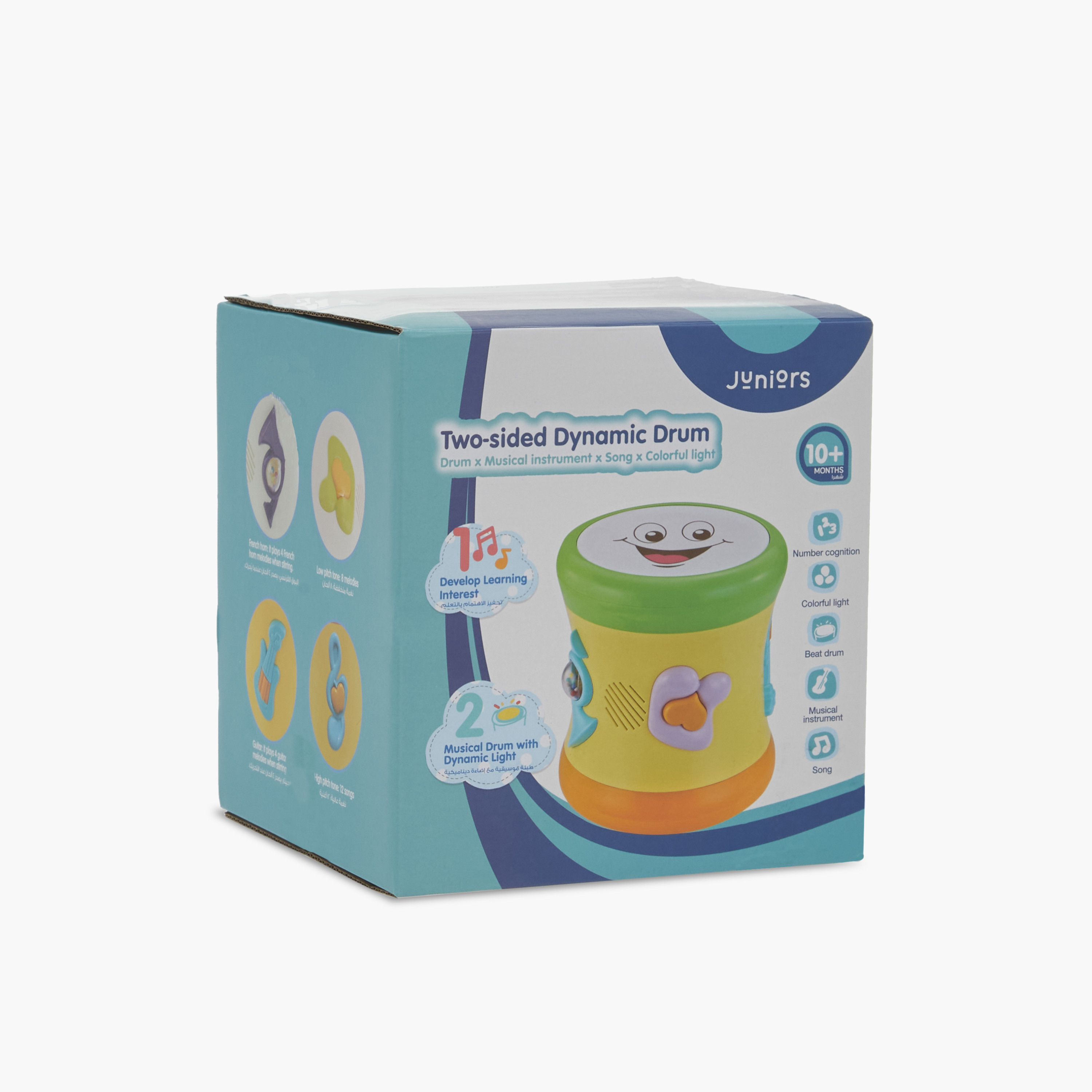Juniors Double-Sided Dynamic Music Drum Toy-toys-babyandtoddlertoys-lightsandmusicaltoys-image-8