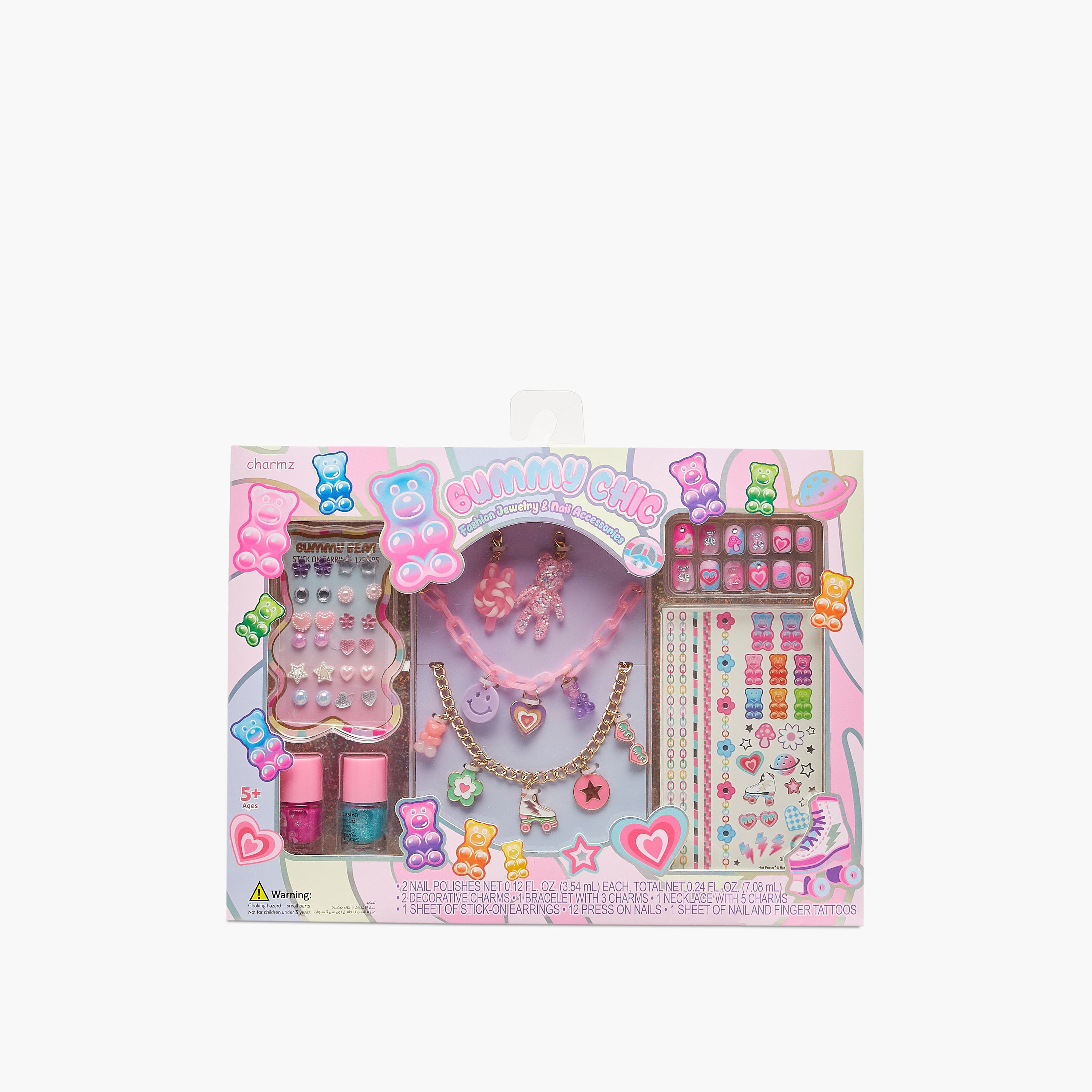 مجموعة مجوهرات وأكسسوارات أظافر أنيقة غامي شيك من تشارمز-toys-roleplay-makeupandcosmeticsets-image-1