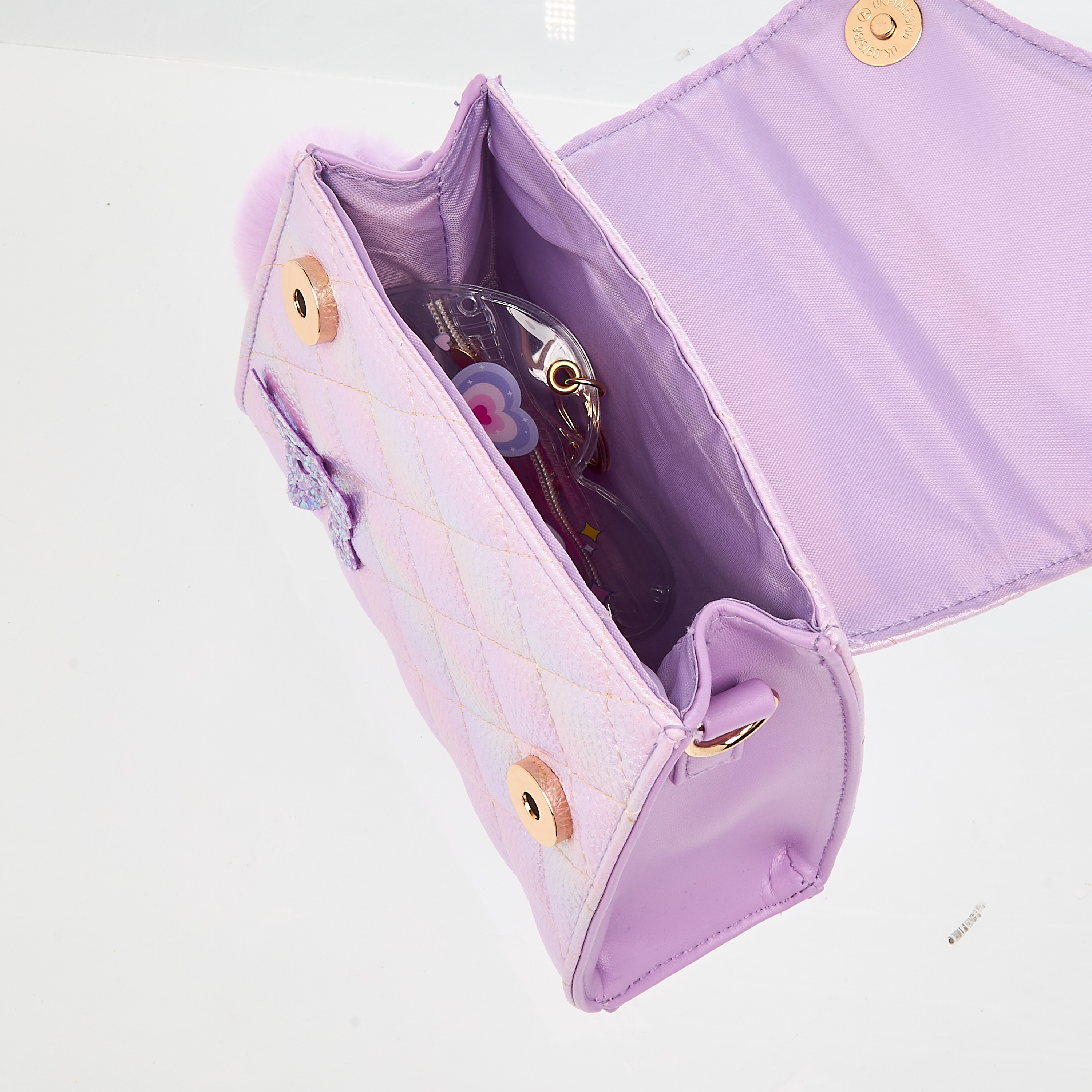 Charmz Quilted Crossbody Bag with Lipgloss and Hair Clamps-toys-roleplay-makeupandcosmeticsets-image-10