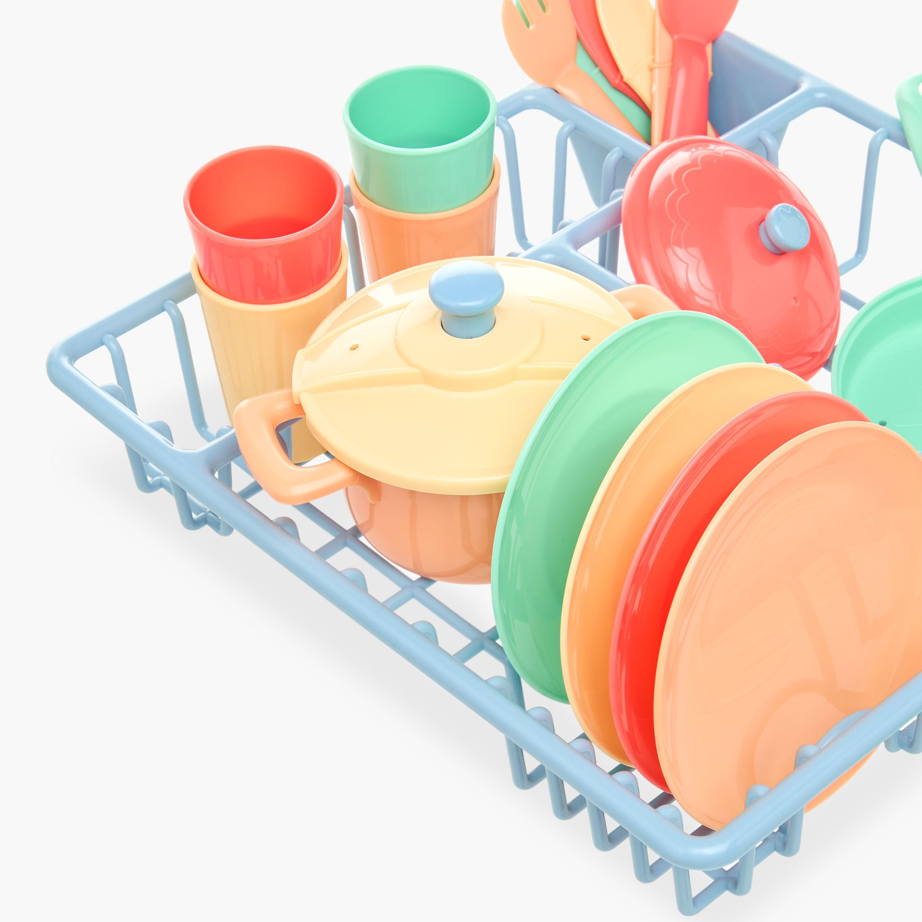 Playgo 23-Piece Dish Drainer and Kitchenware Playset-toys-roleplay-kitchensets-image-3