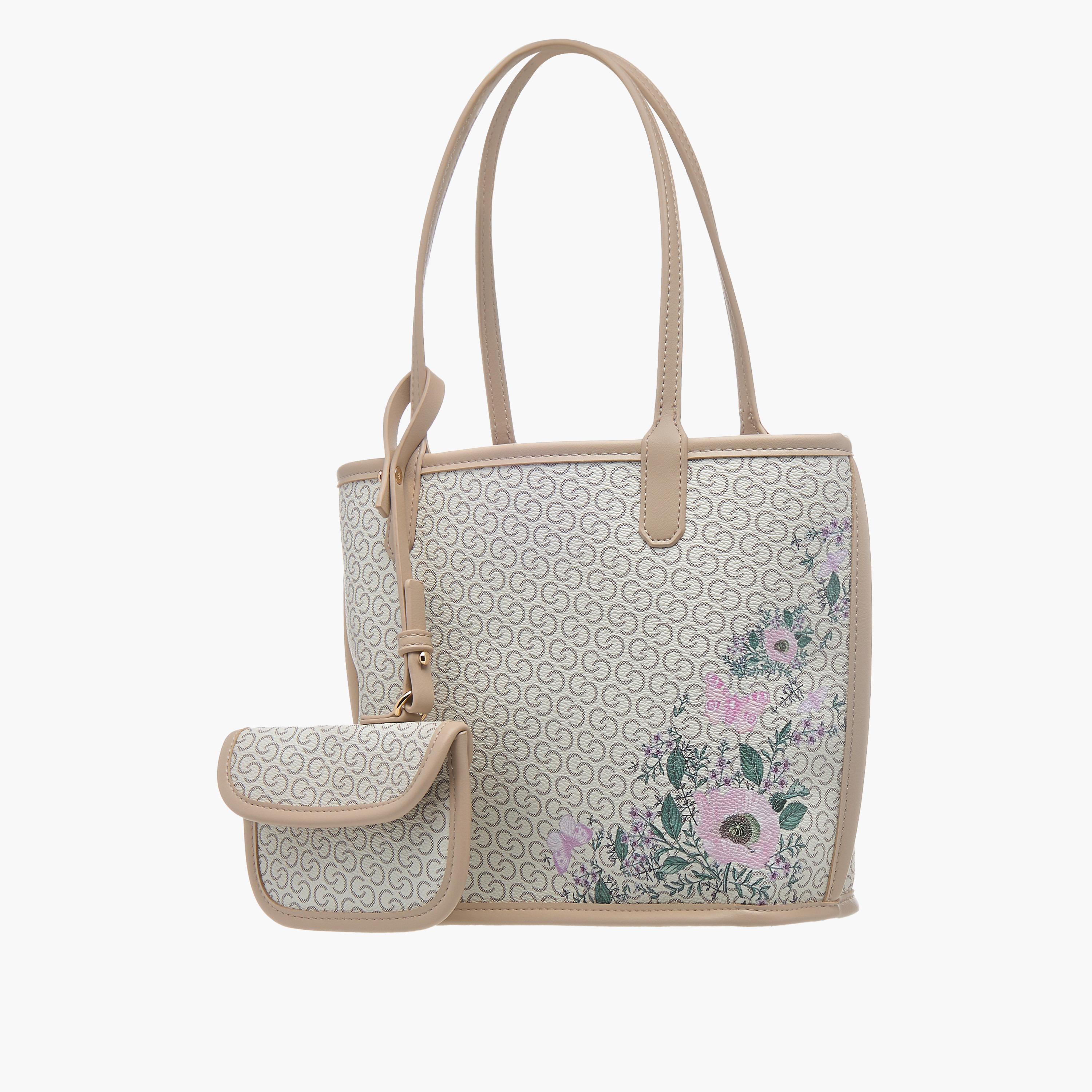 شنطة توتي بمقابض مزدوجة وطبعات مونوغرام وشنطة صغيرة من سيليست-women-bagsandwallets-handbags-image-2