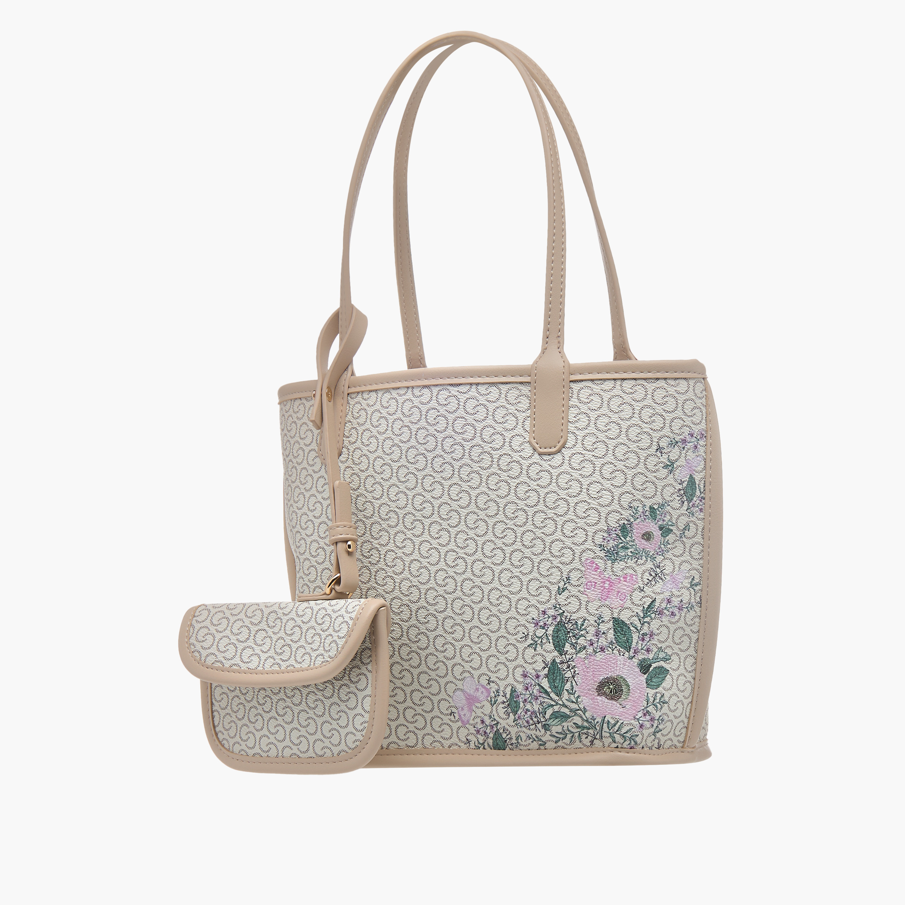 شنطة توتي بمقابض مزدوجة وطبعات مونوغرام وشنطة صغيرة من سيليست-women-bagsandwallets-handbags-image-3