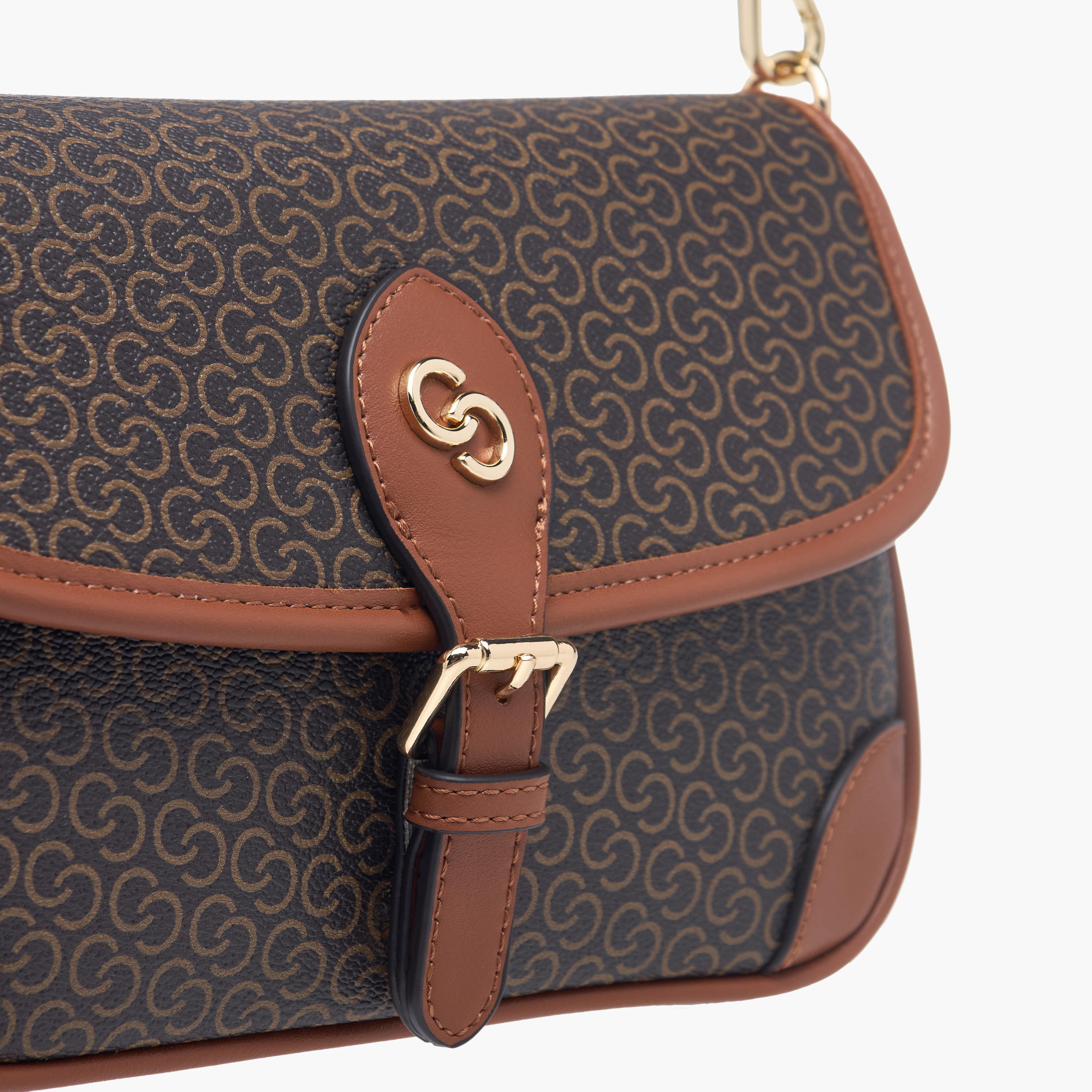 شنطة كروس بودي بحزام قابل للفصل وطية إغلاق وطبعات من سيليست-women-bagsandwallets-handbags-image-5