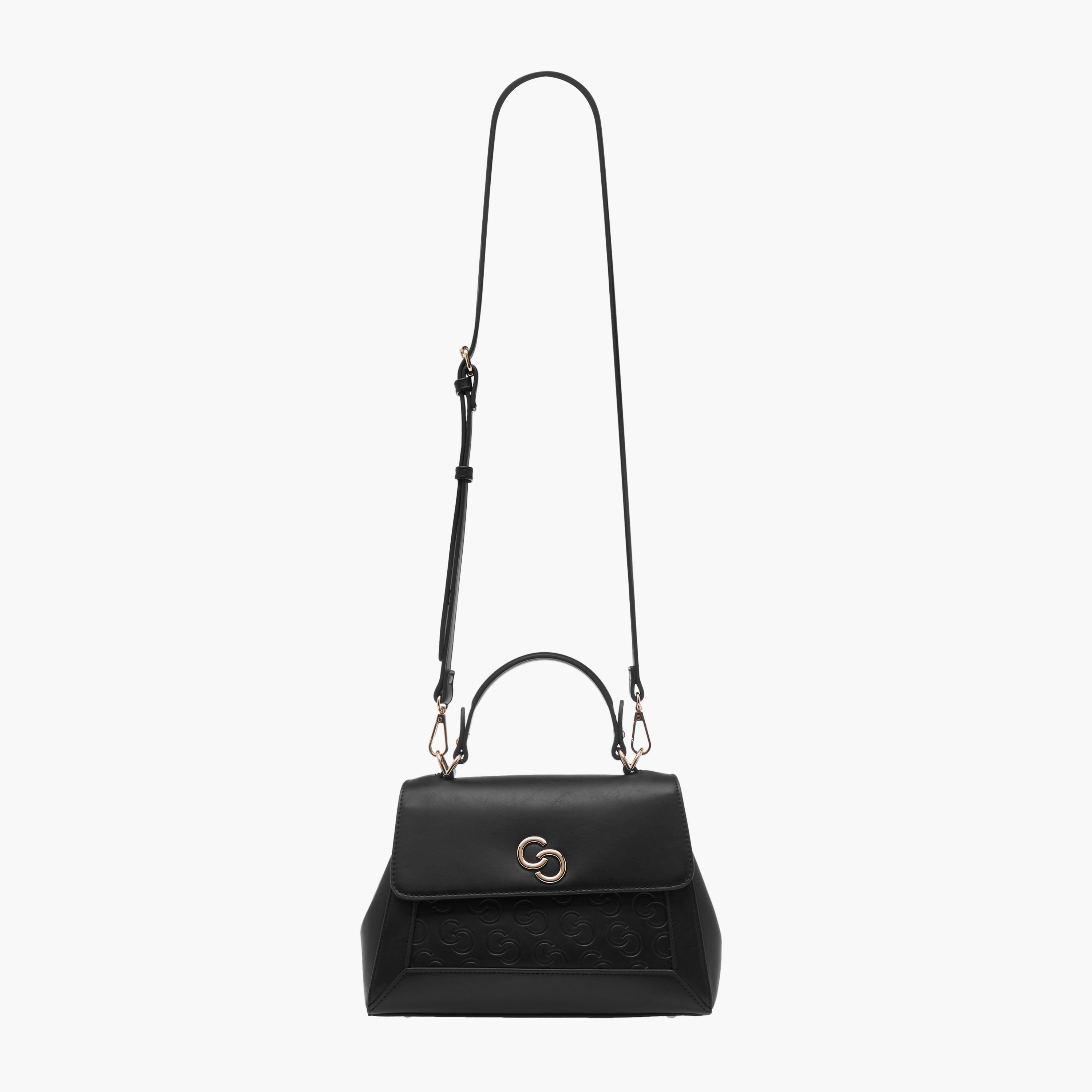 شنطة ساتشيل بمقبض علوي وحزام قابل للفصل ونقوش مونوجرام من سيليست-women-bagsandwallets-handbags-image-2