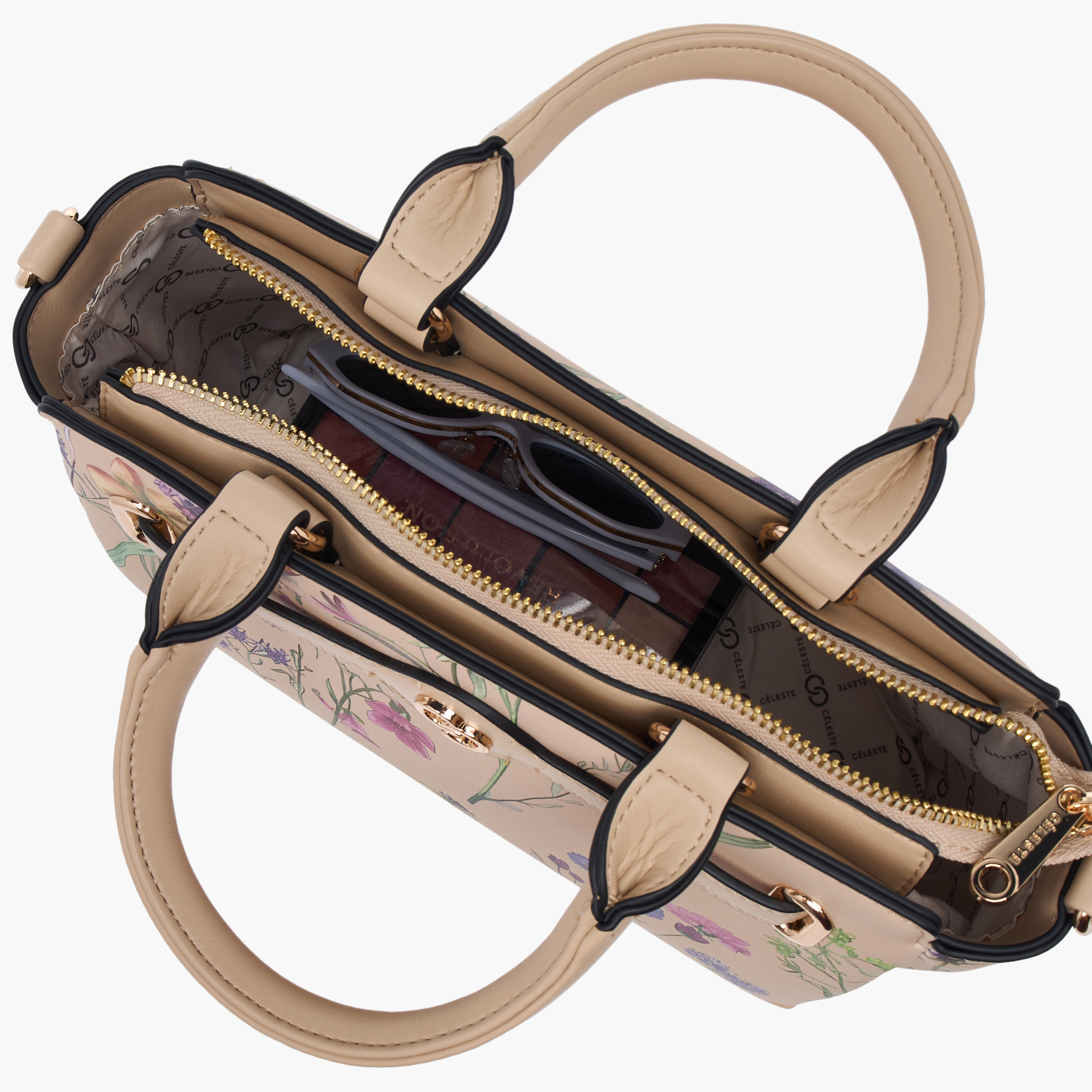 شنطة توتي بمقابض مزدوجة وسحاب إغلاق وطبعات زهرية من ميسي-women-bagsandwallets-handbags-image-7