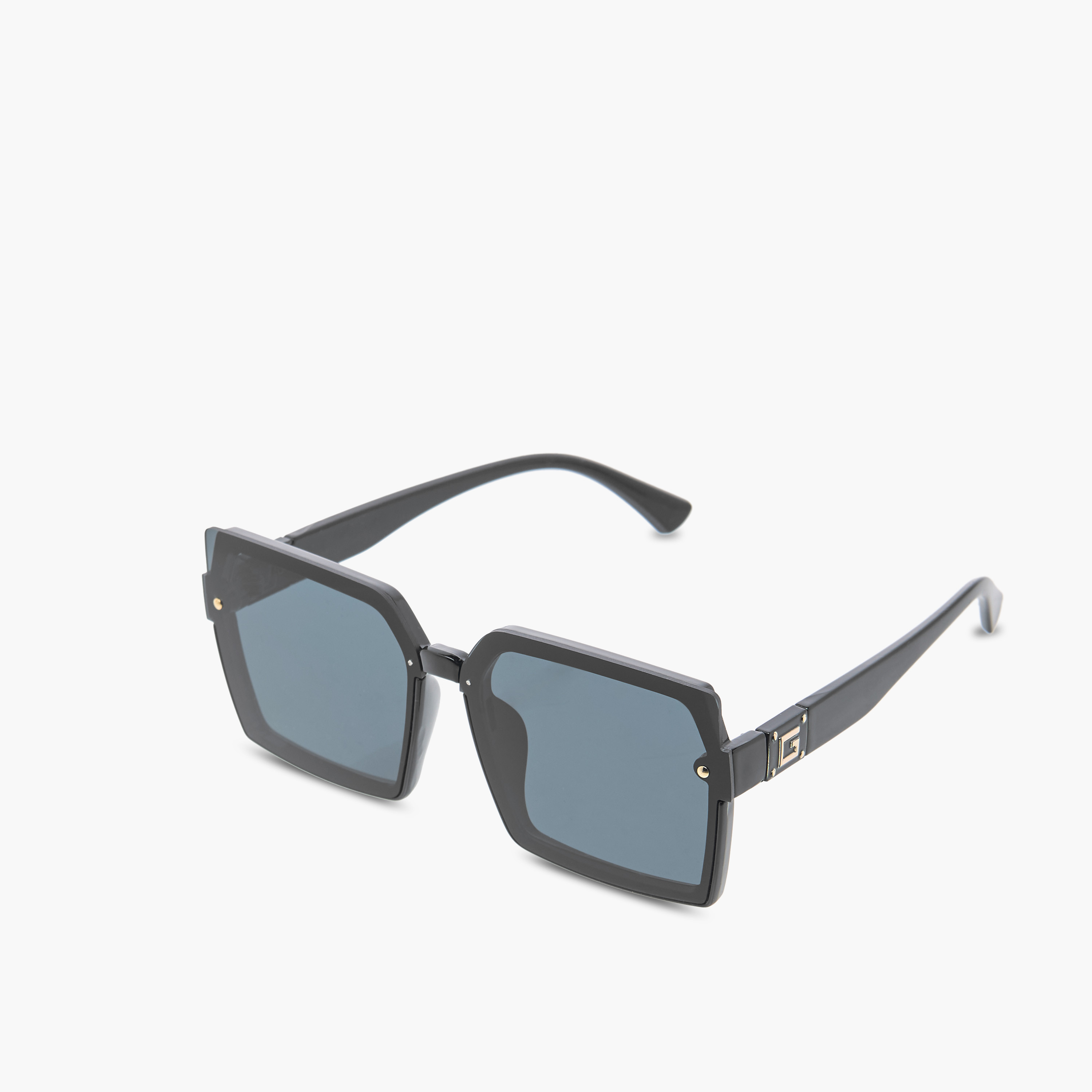 نظارة شمسية سادة ملونة بإطار كامل-women-sunglasses-image-1