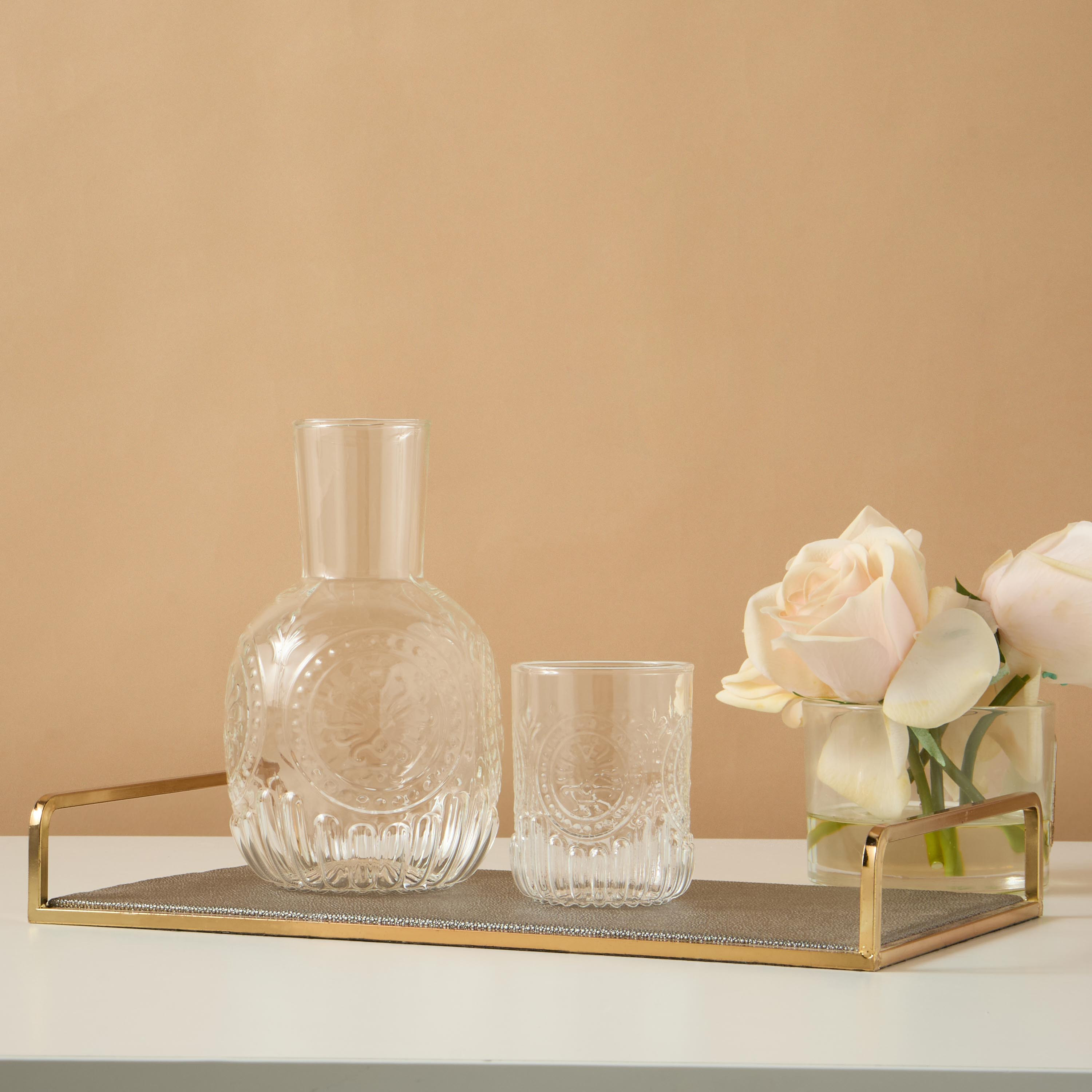 Glass 2-Piece Carafe and Tumbler Set-household-dining-teaandcoffee-teaandcoffeesets-image-1