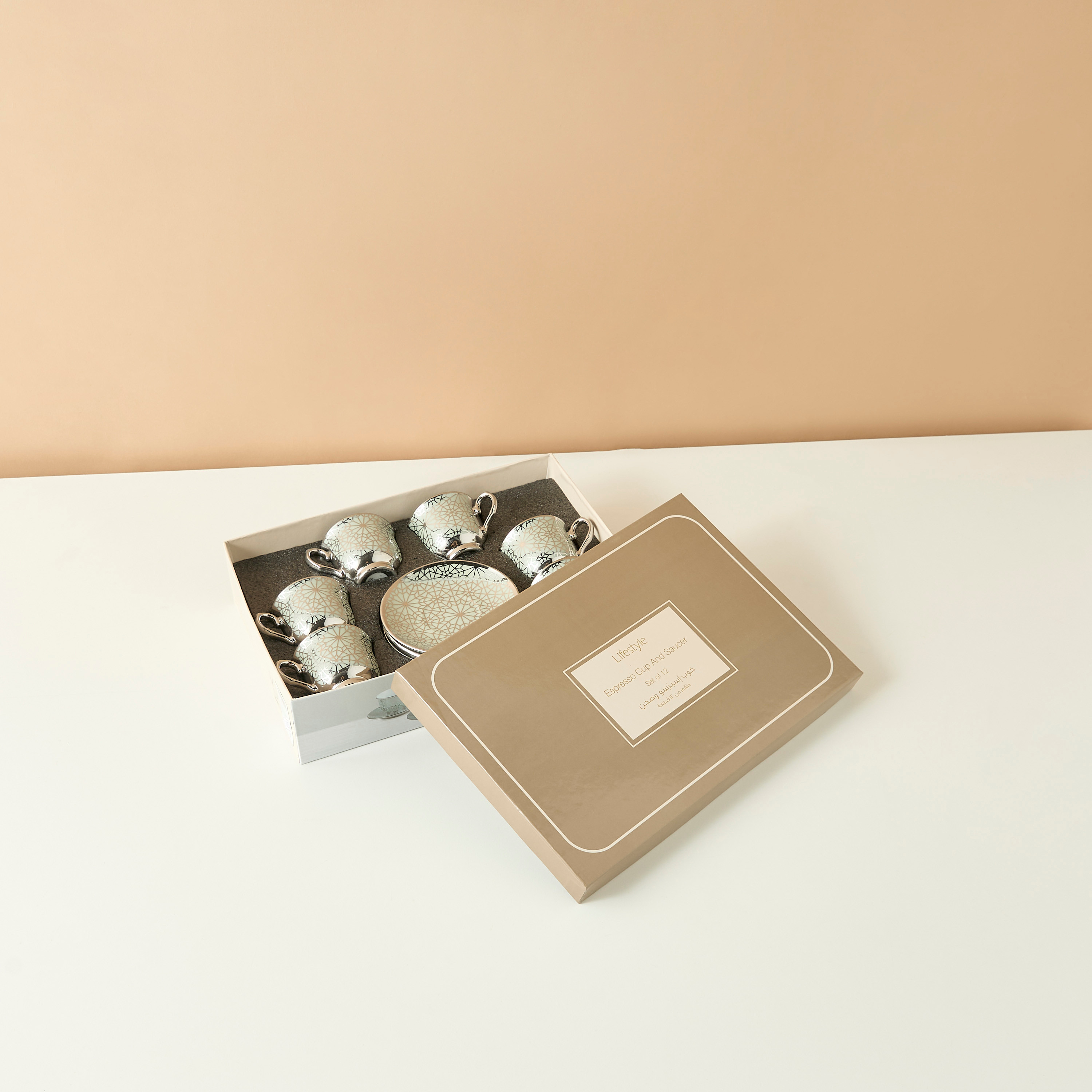 Geo 12-Piece Porcelain Coffee Set - 90 ml-household-dining-teaandcoffee-teaandcoffeesets-image-5