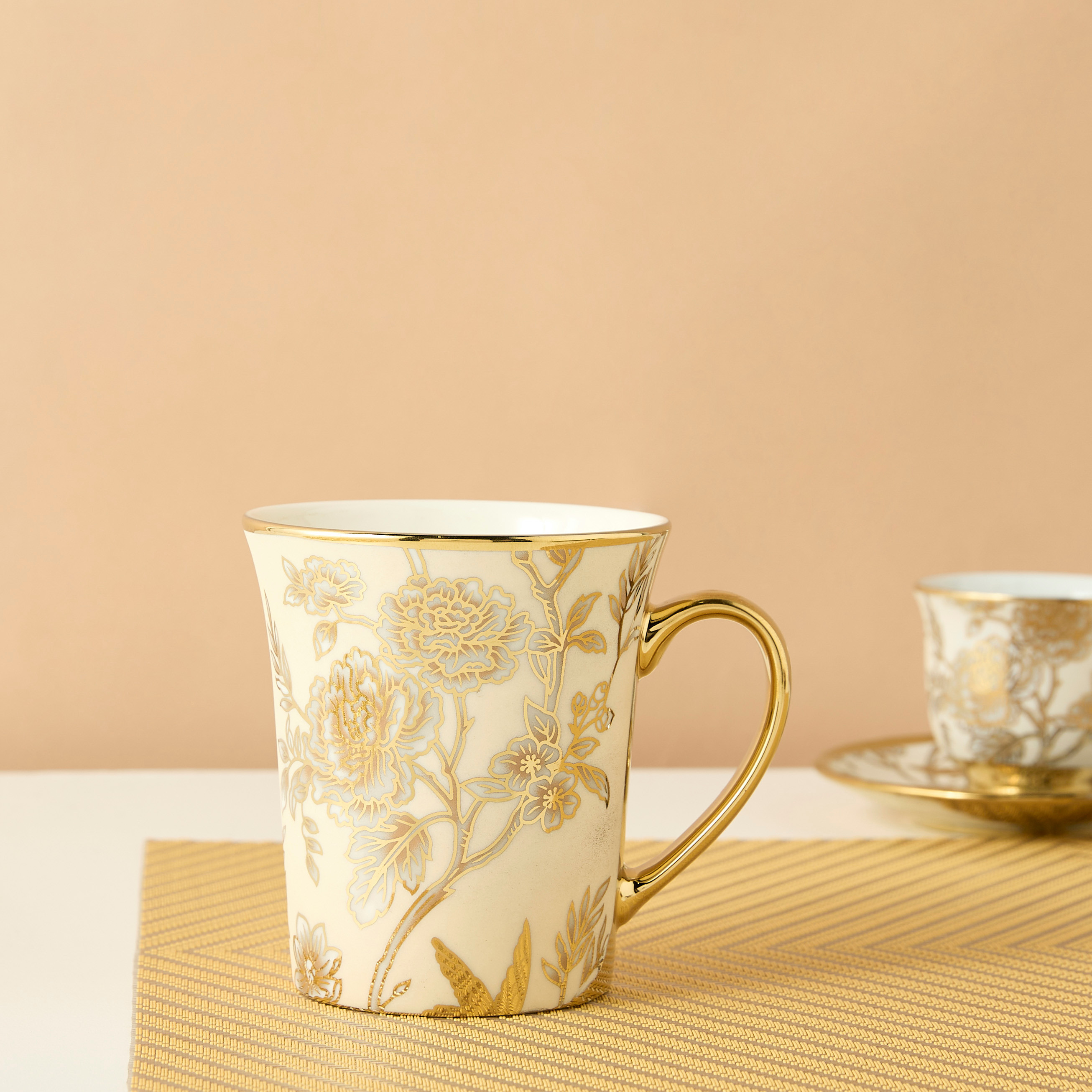 مج خزف صيني بطبعات أزهار من زهرا-household-dining-teaandcoffee-mugsandcups-image-1